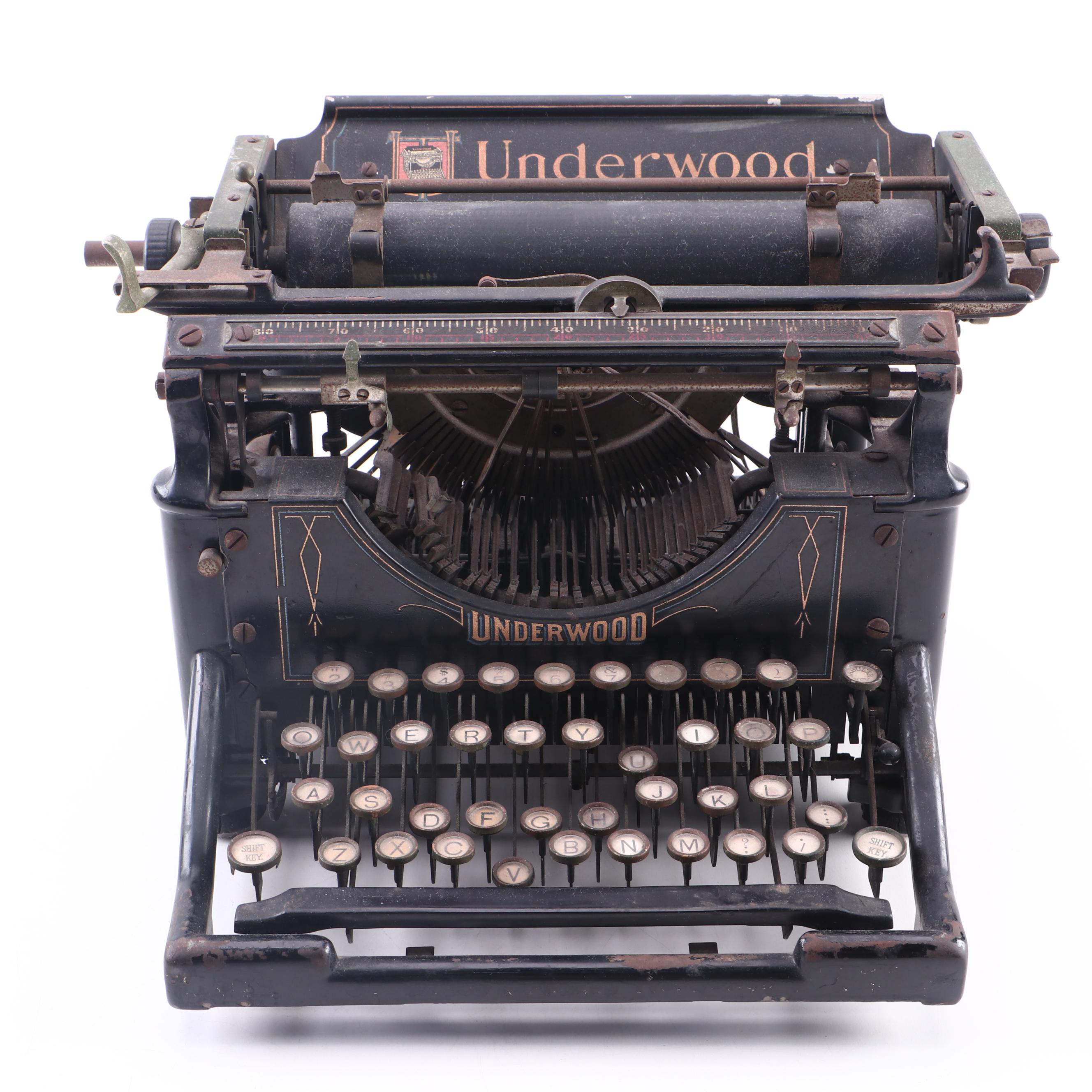 Underwood Cast Iron Typewriter, Early 20thCentury EBTH