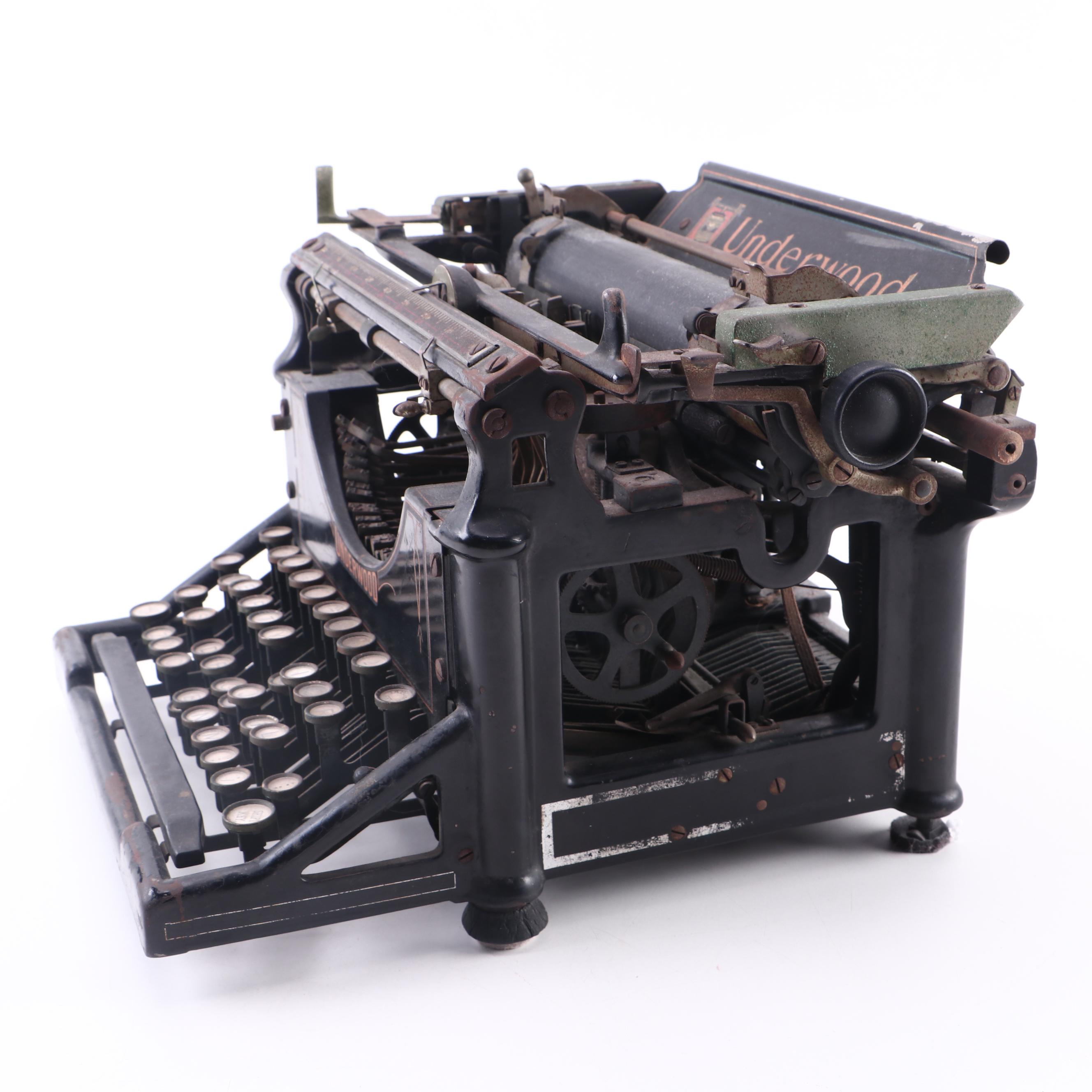 Underwood Cast Iron Typewriter, Early 20thCentury EBTH