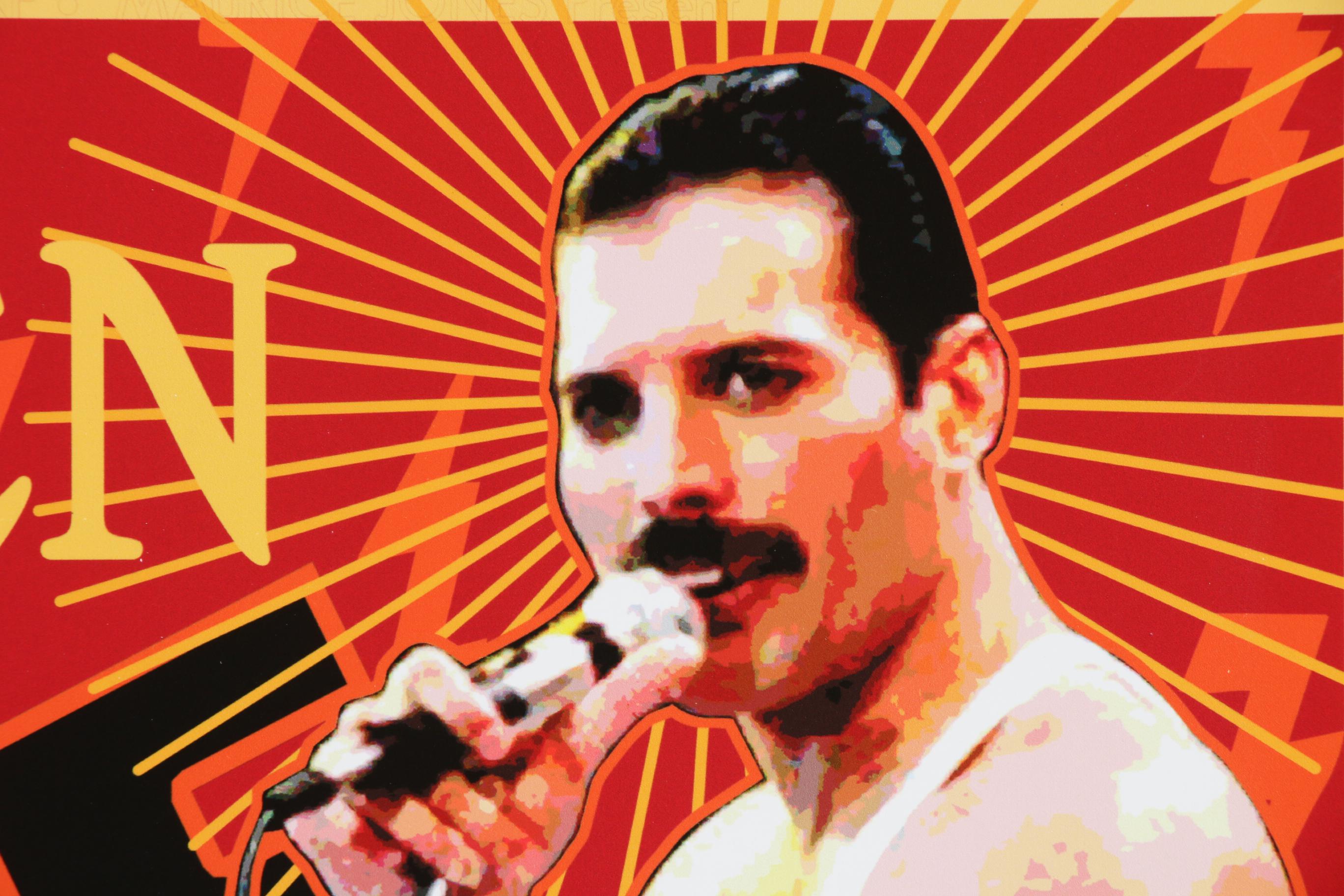 QUEEN Live Aid 1985 Wembley Poster - Hand-Signed Tribute, Numbered With COA (David Byrd)