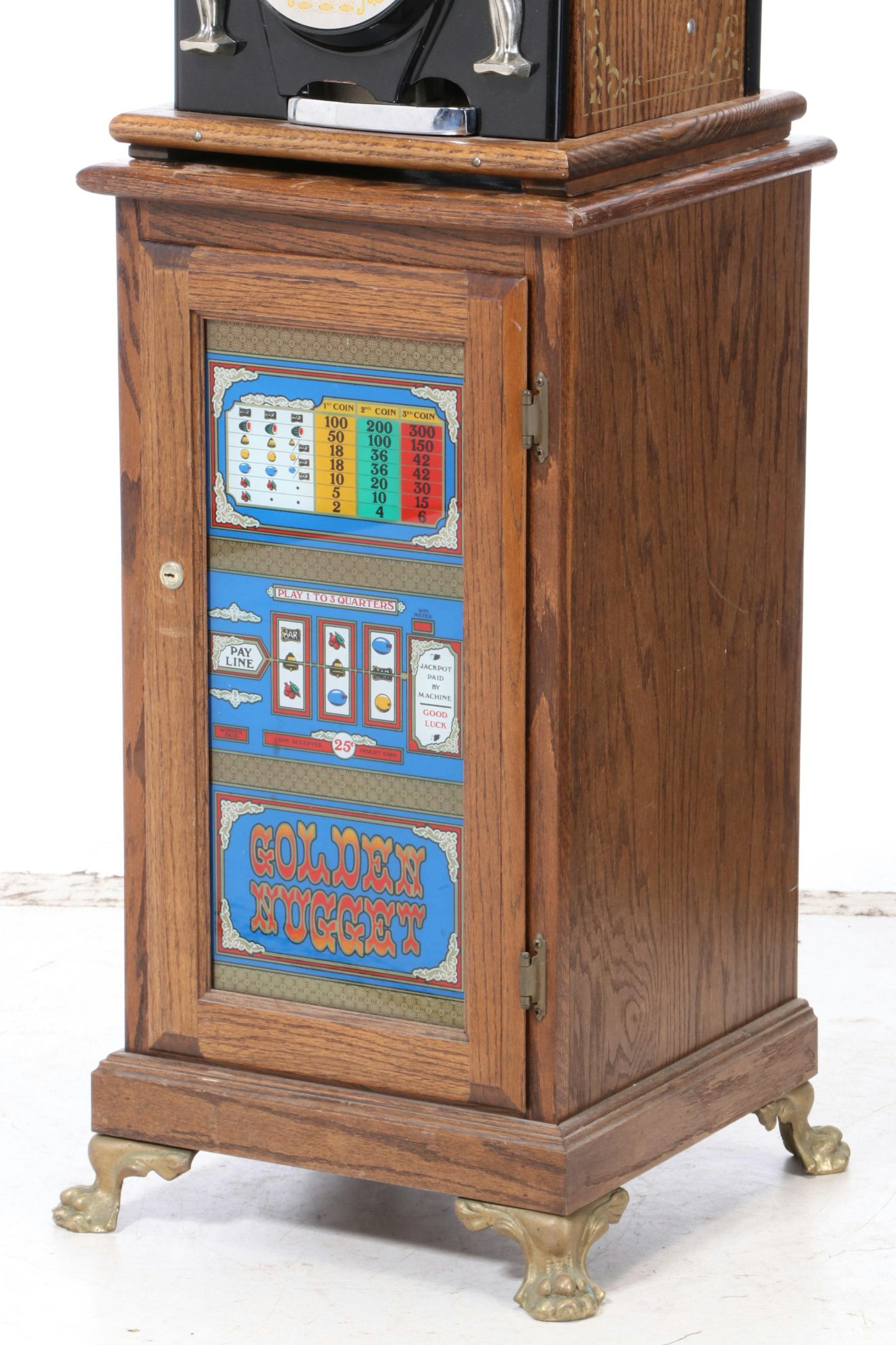 25 Cent Mills Golden Nugget Slot Machine