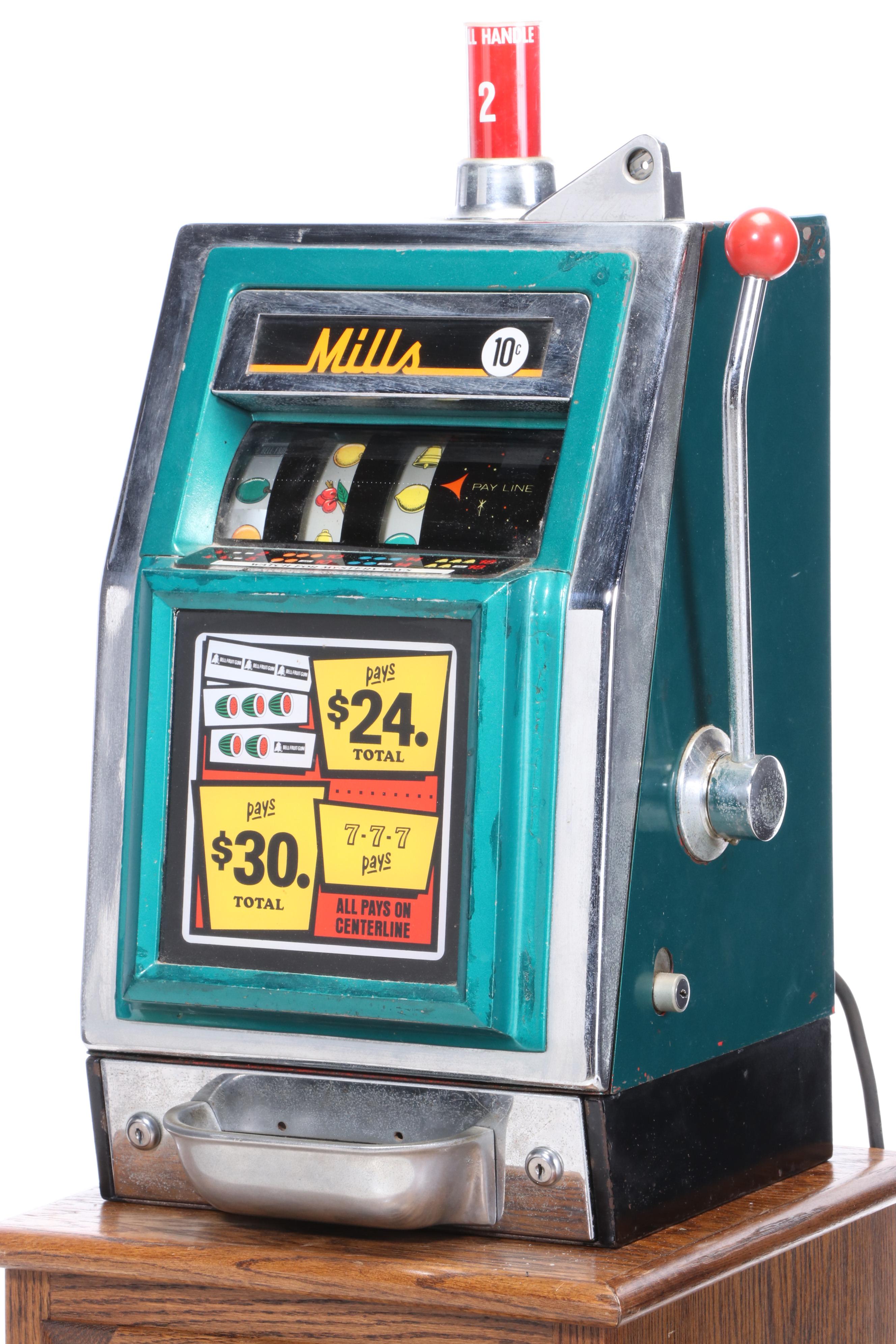 Mills Dime Gambling Slot Machine with Mid20th Century EBTH