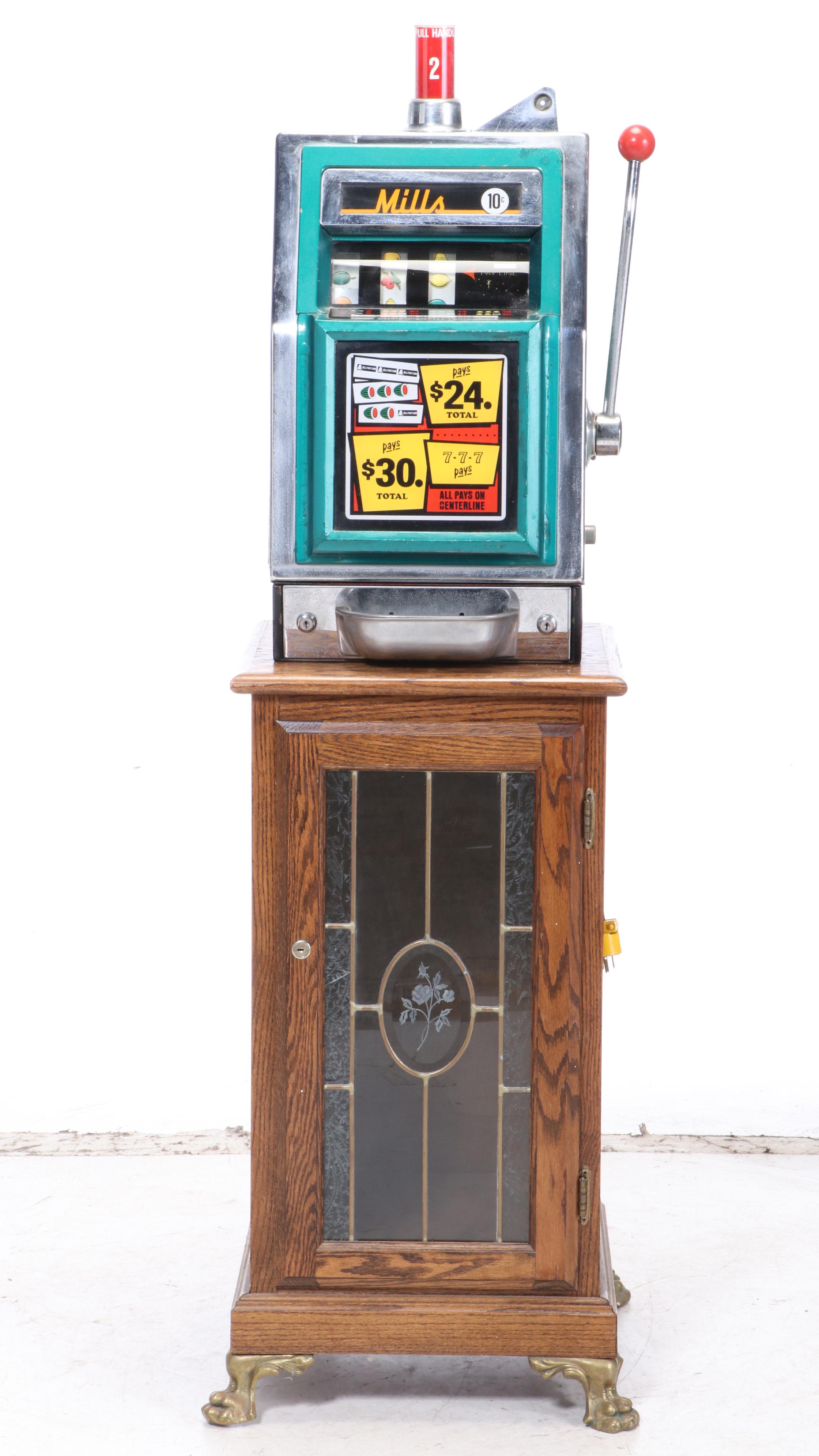 Mills Dime Gambling Slot Machine with Mid20th Century EBTH