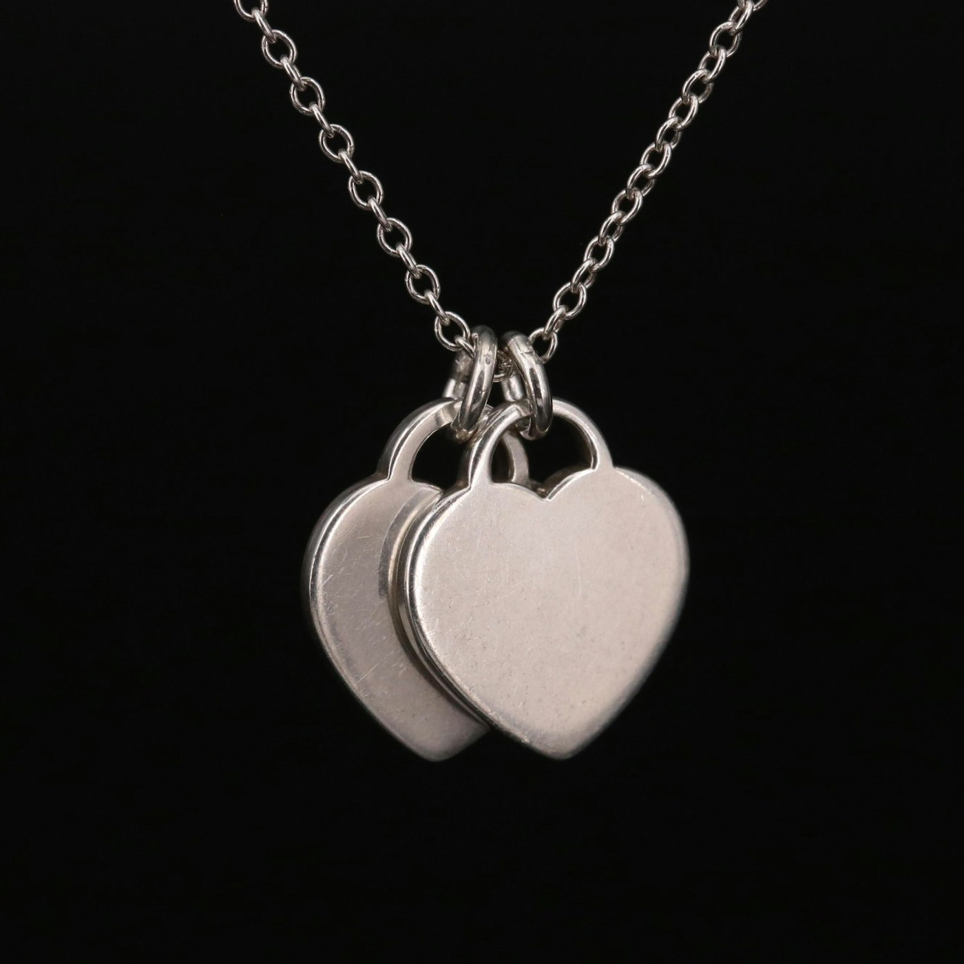 Tiffany silver heart necklace