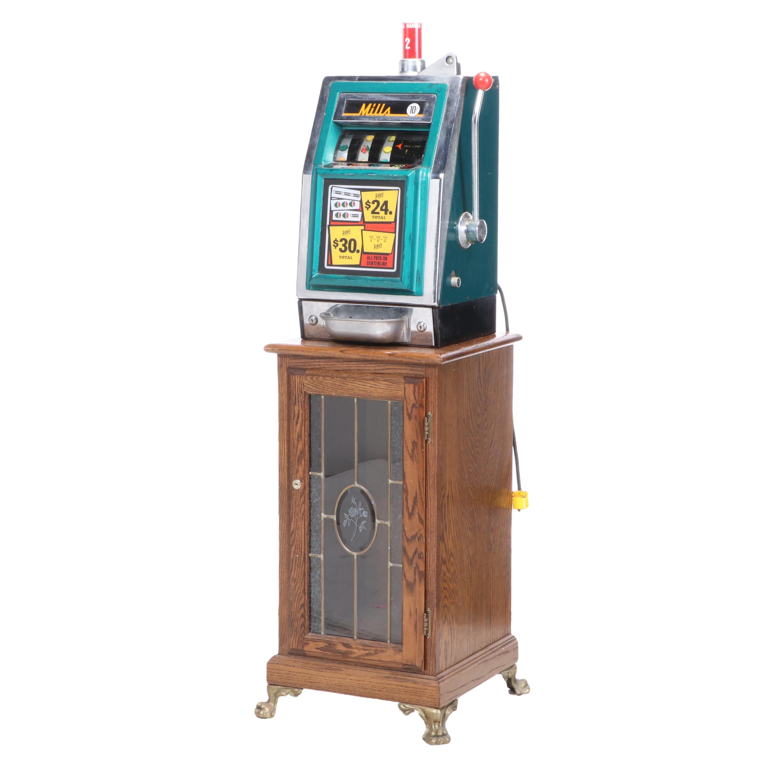 Mills Dime Gambling Slot Machine with Mid20th Century EBTH
