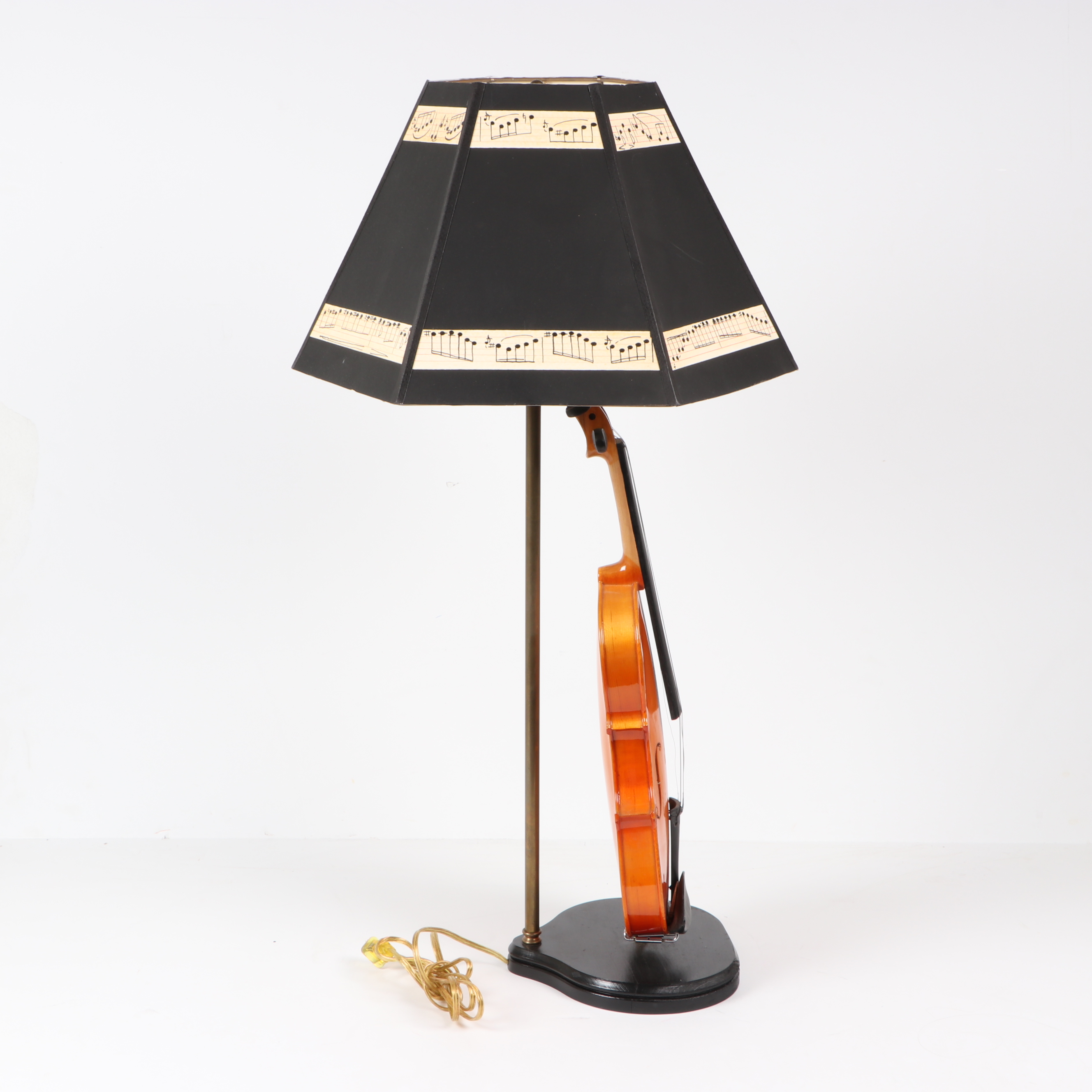 Violin Table Lamp with Shade | EBTH