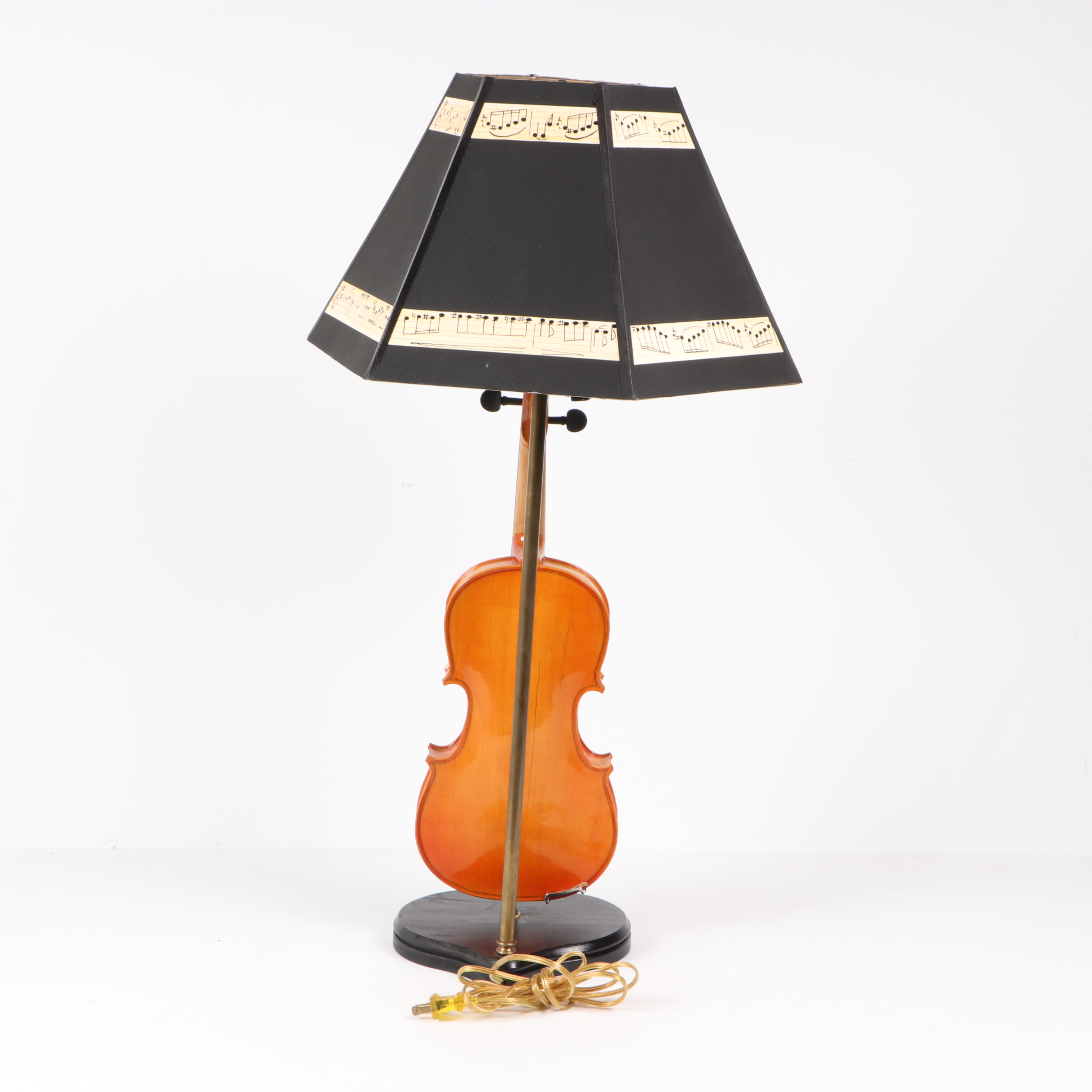 Violin Table Lamp with Shade | EBTH