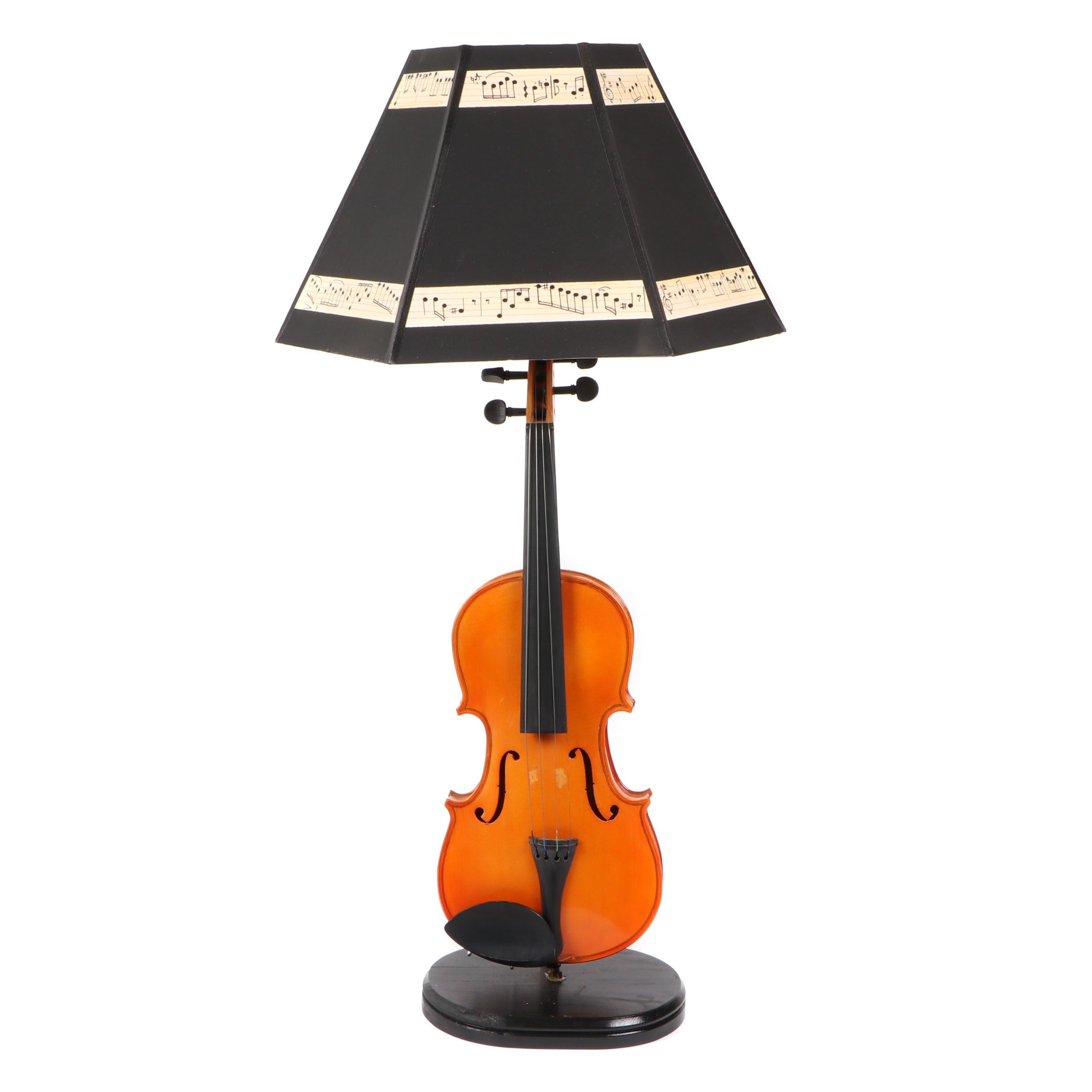 Violin Table Lamp with Shade | EBTH