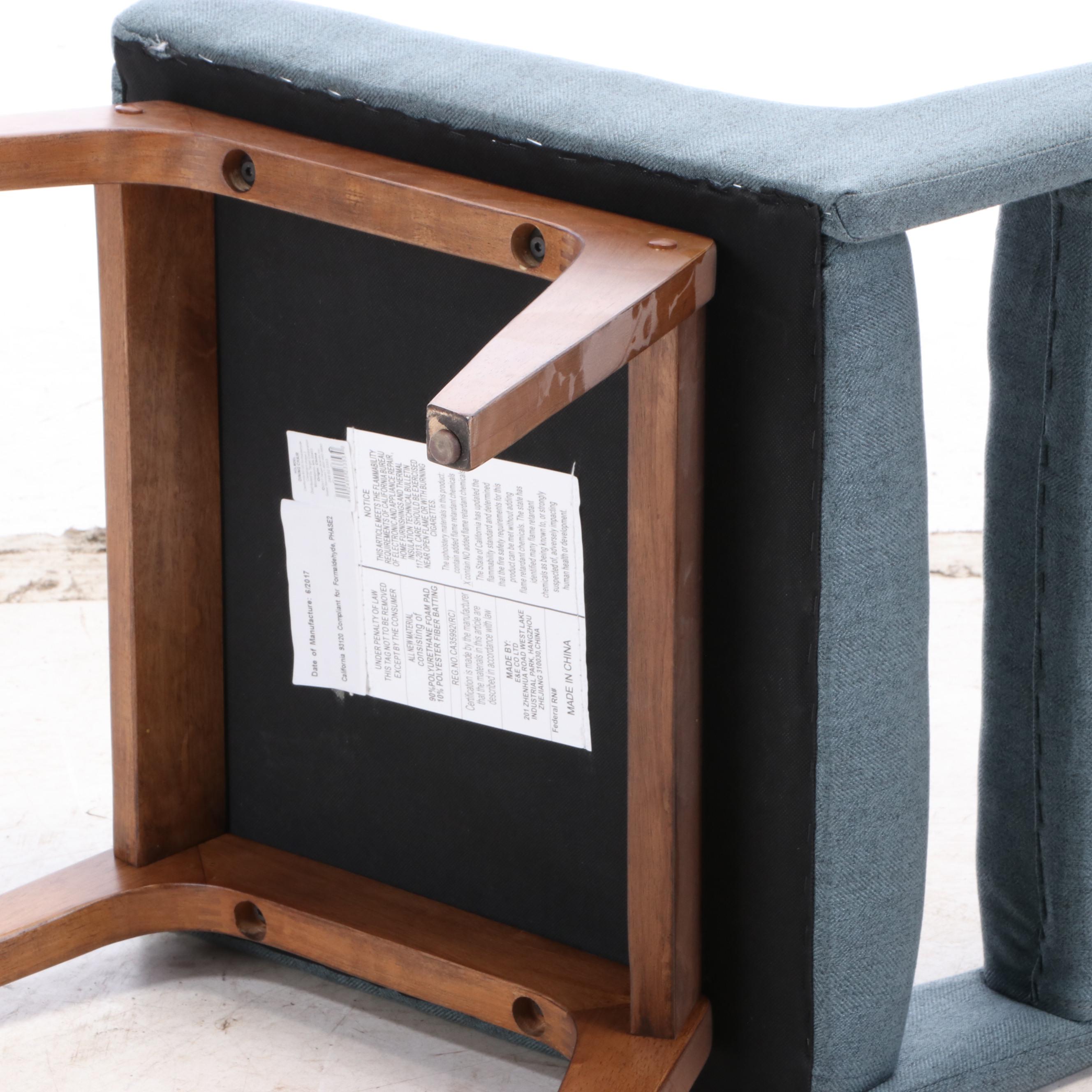 E & E Co. Ltd. Mid Century Modern Style Upholstered Side Chair EBTH