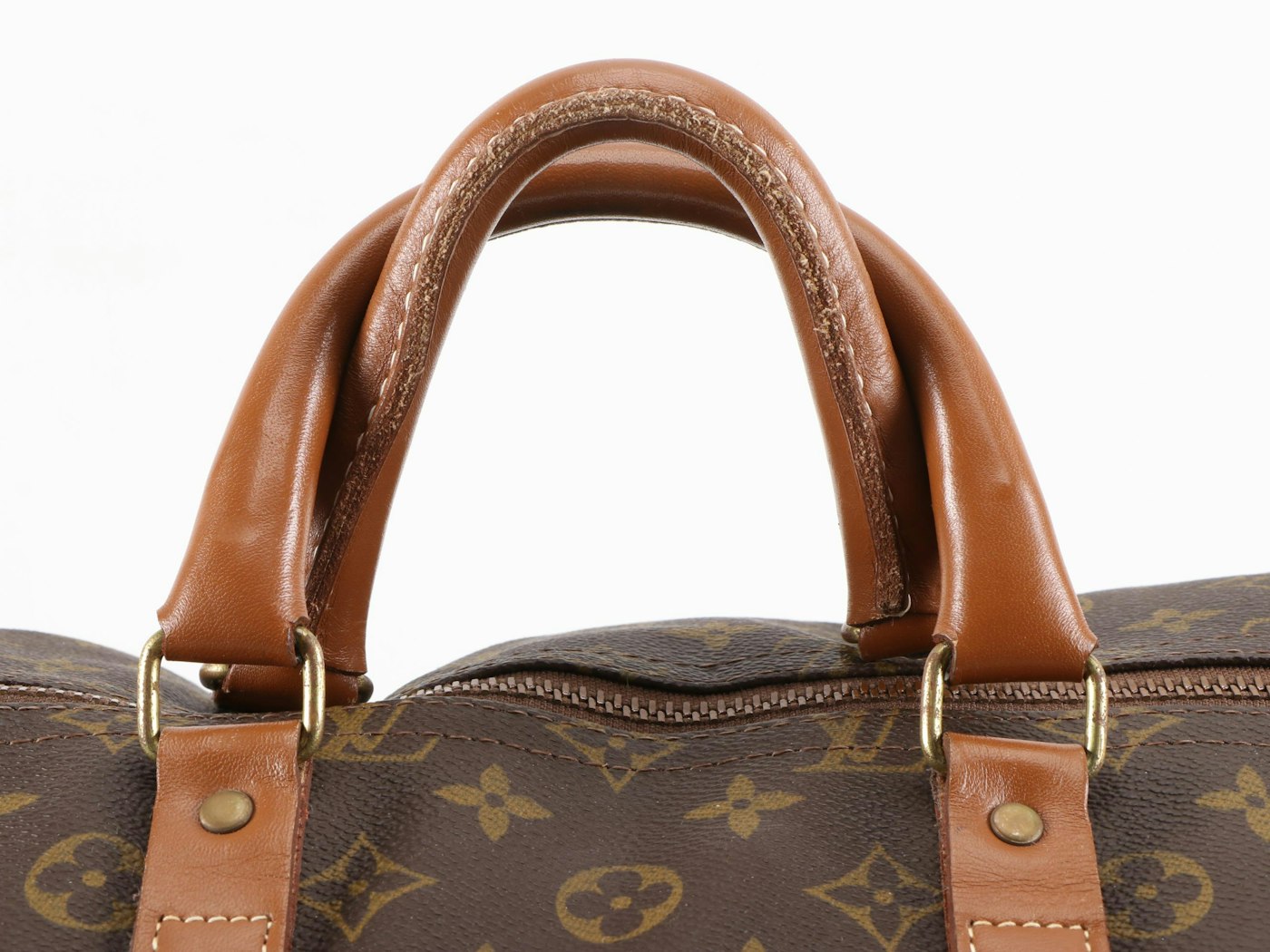 LOUIS VUITTON tote bag in brown monogram canvas and natural leather -  VALOIS VINTAGE PARIS