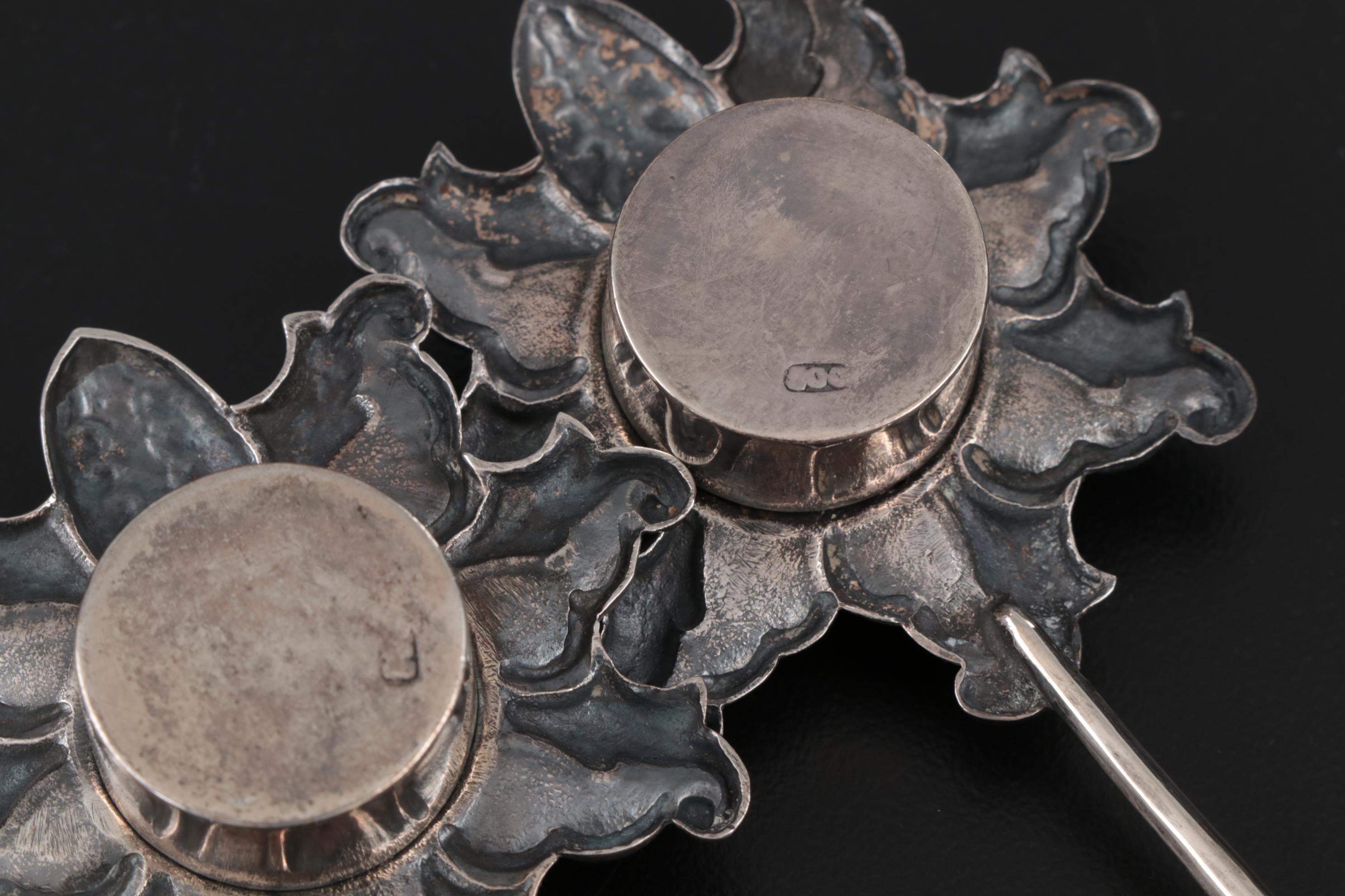 Judaica 800 Silver FlowerShaped Besamin Spice Boxes EBTH