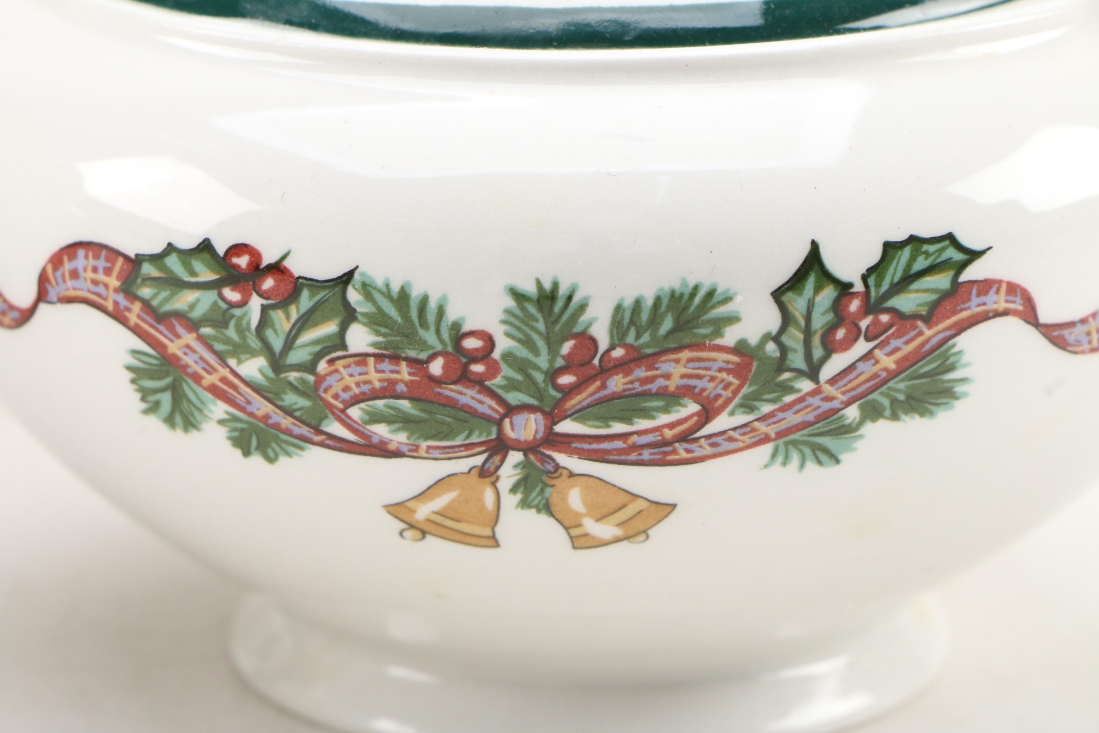 Johnson Bros "Victorian Christmas" Porcelain Dinnerware, Late 20th Century EBTH
