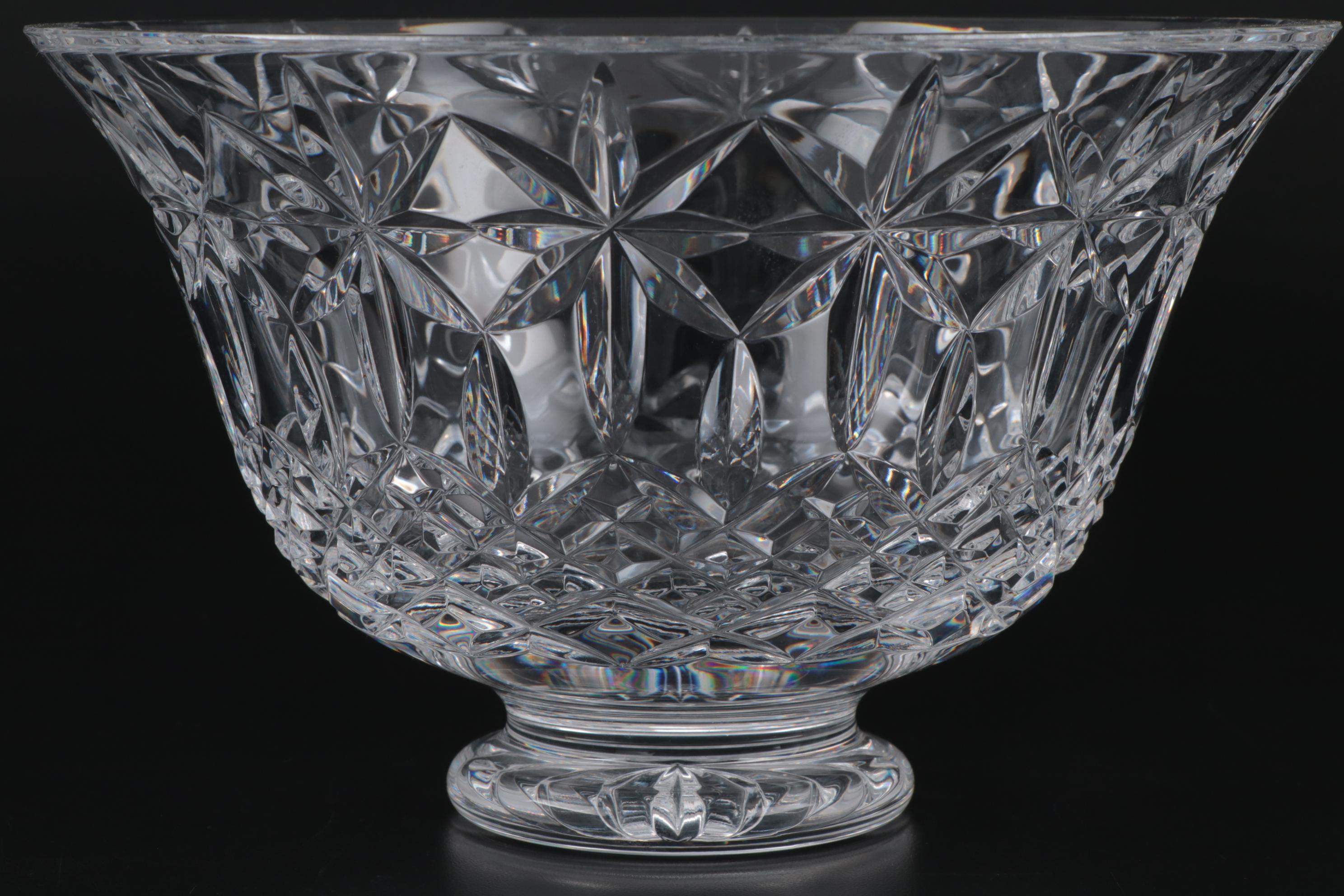 Waterford Crystal Footed Centerpiece Bowl EBTH