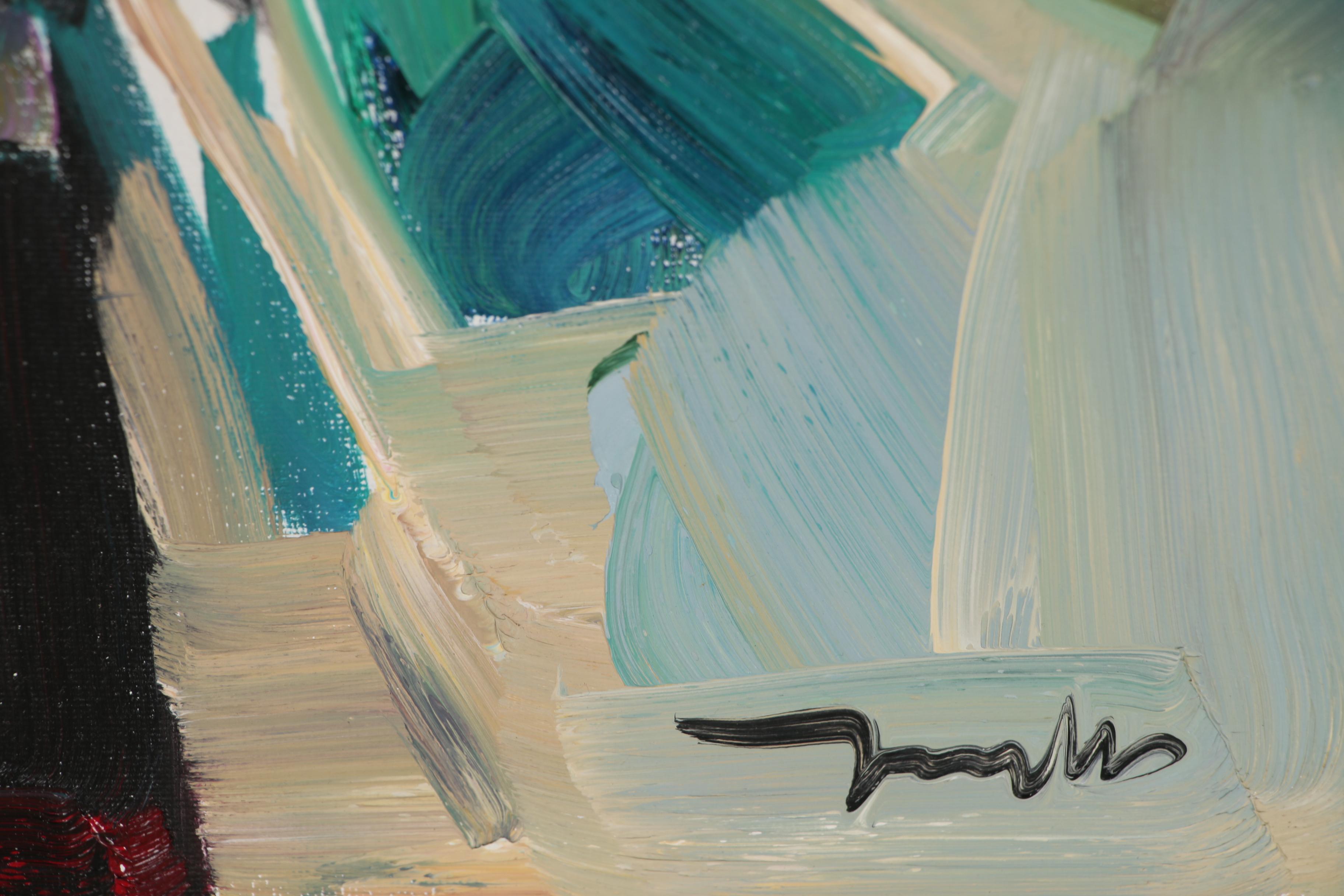 Jose Trujillo Oil Painting Big Floral Arrangement Ebth