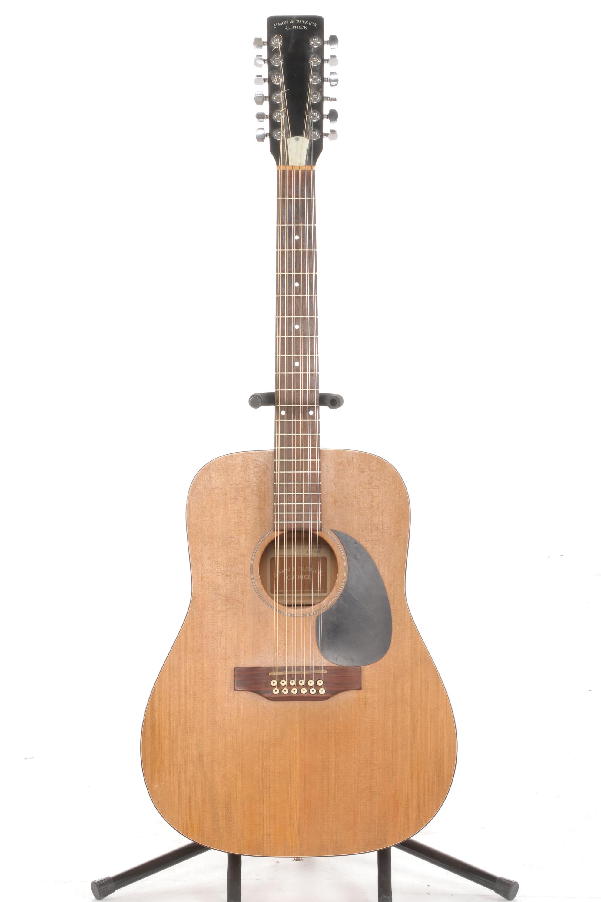 Simon and Patrick Luthier 12 String AcousticElectric Guitar with Case