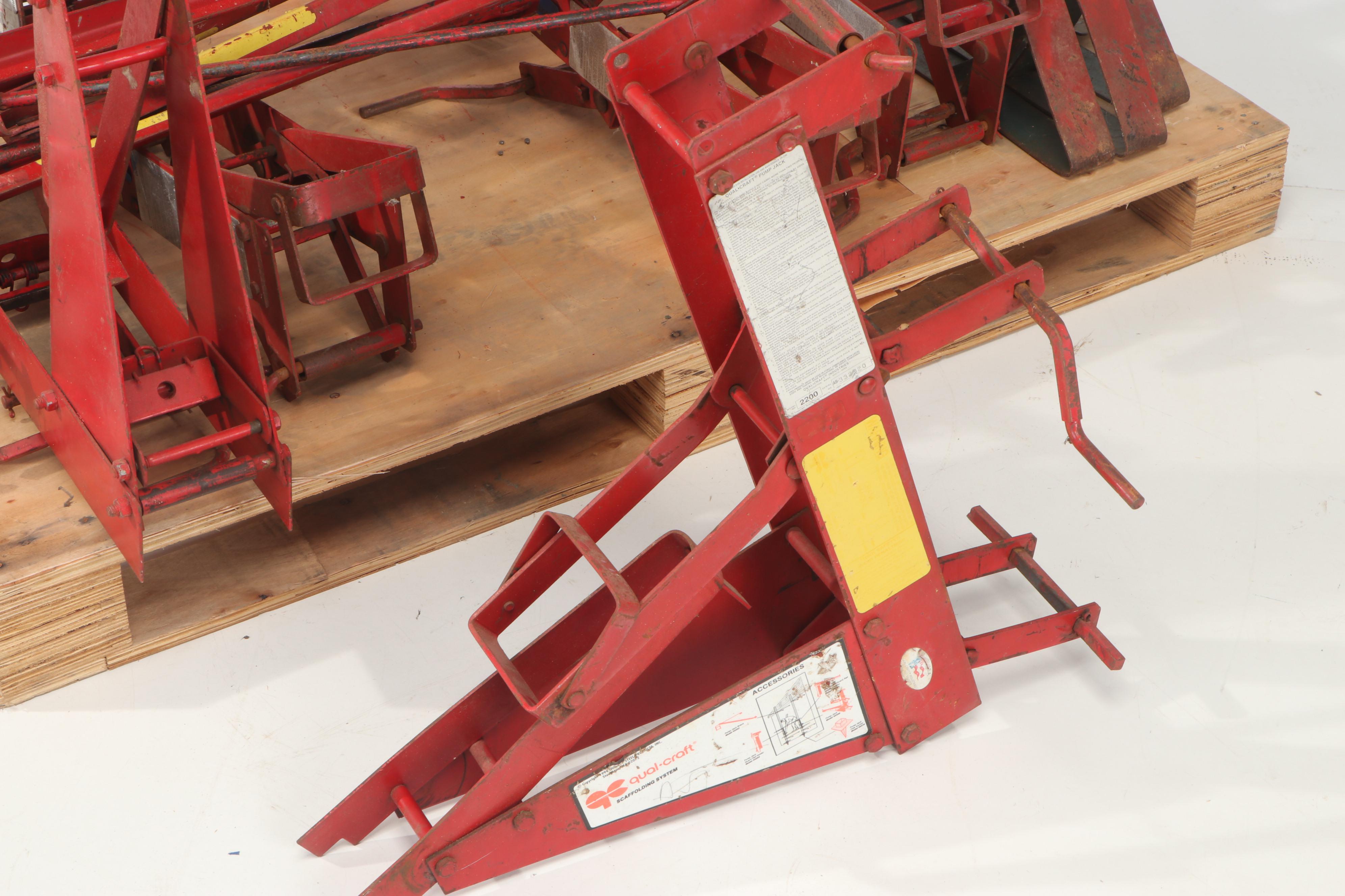 QualCraft Industrial Pump Jack and Scaffolding System Construction