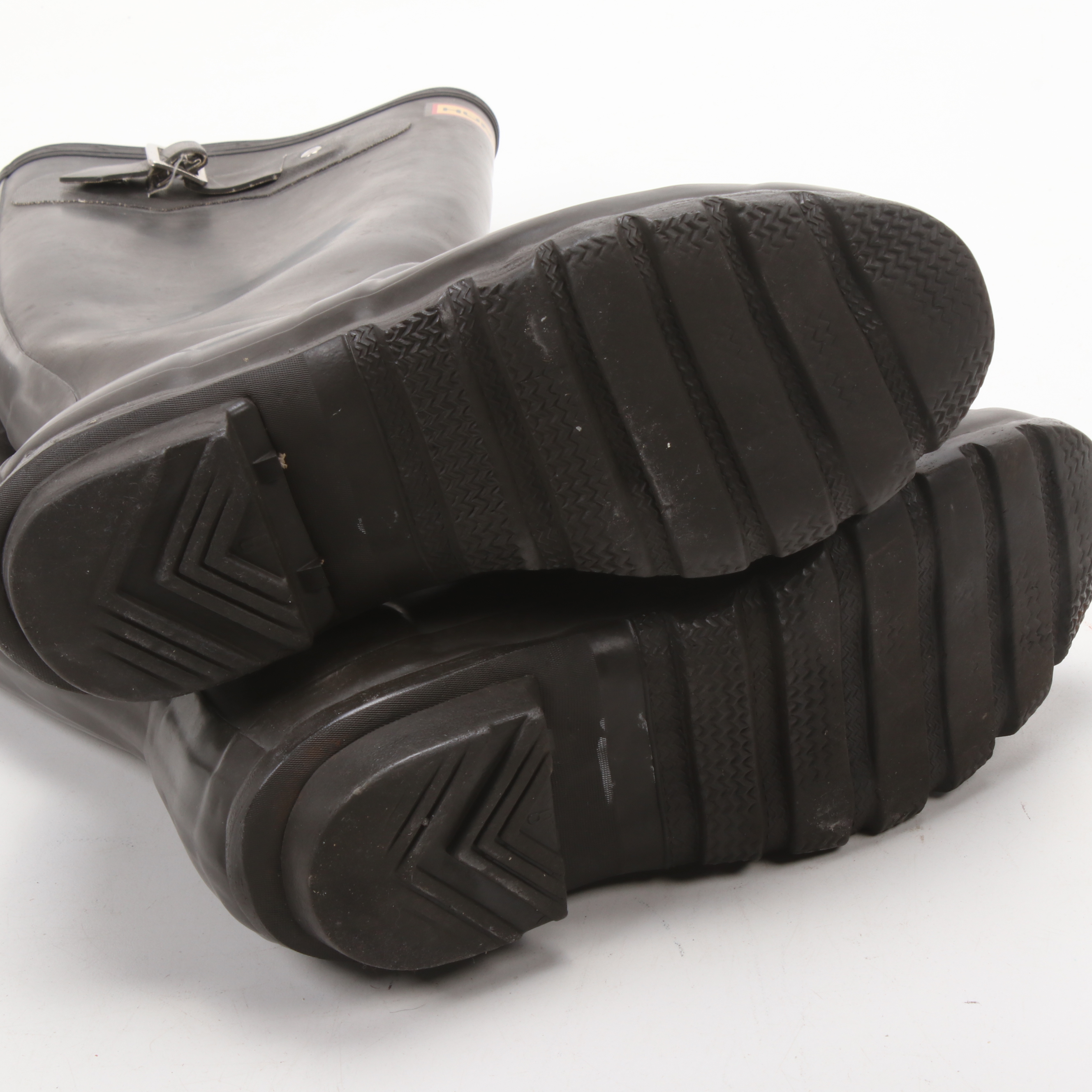 hunter matte black rain boots