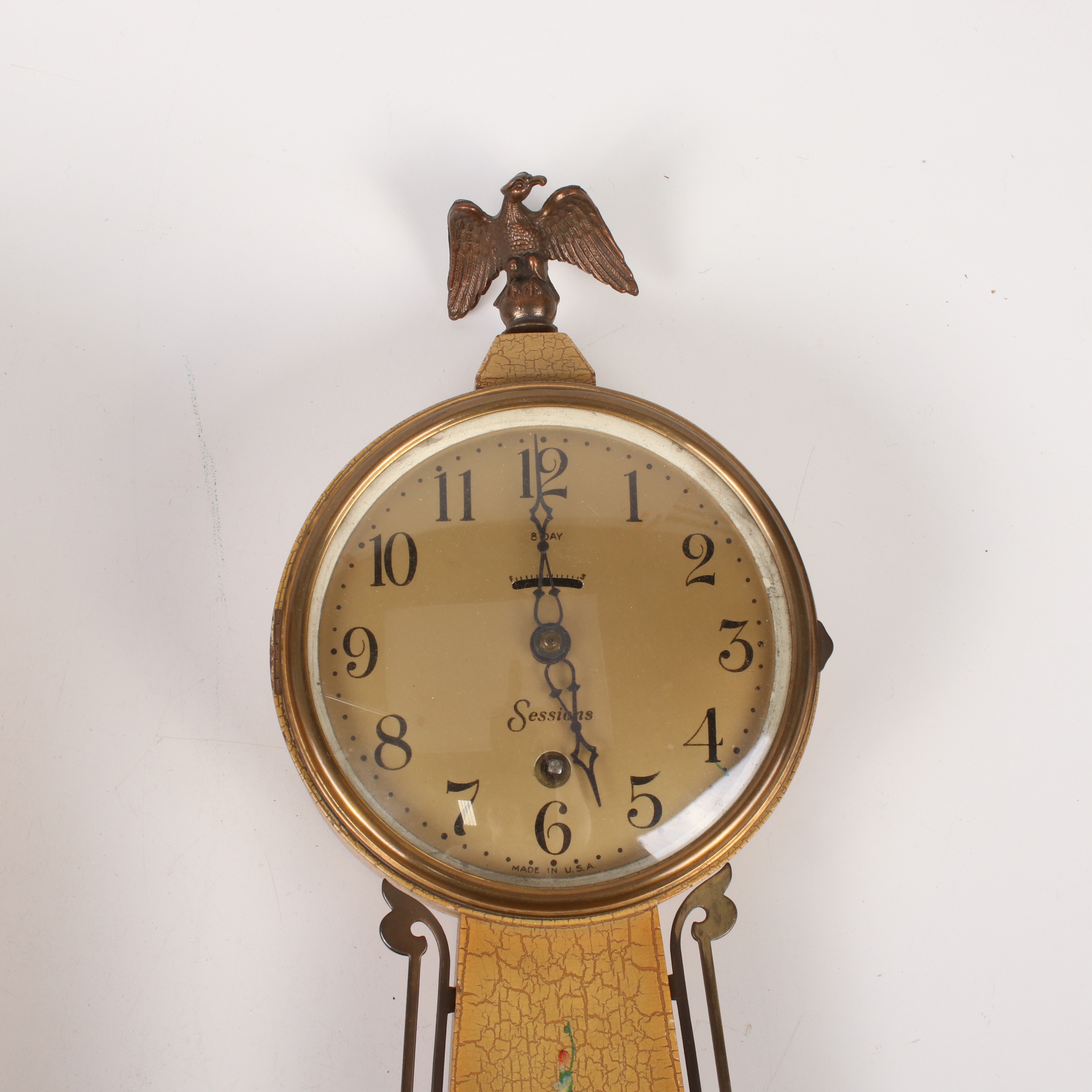 Sessions and Antique Schoolhouse Reproduction Wall Clocks, Mid to Late