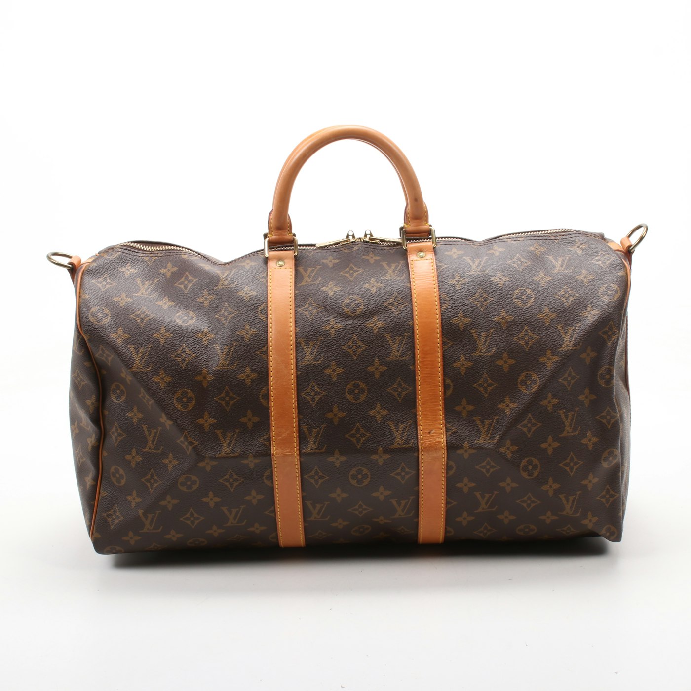 Louis Vuitton Keepall Bandoulière 50 Duffle Bag in Monogram Canvas and Leather | EBTH