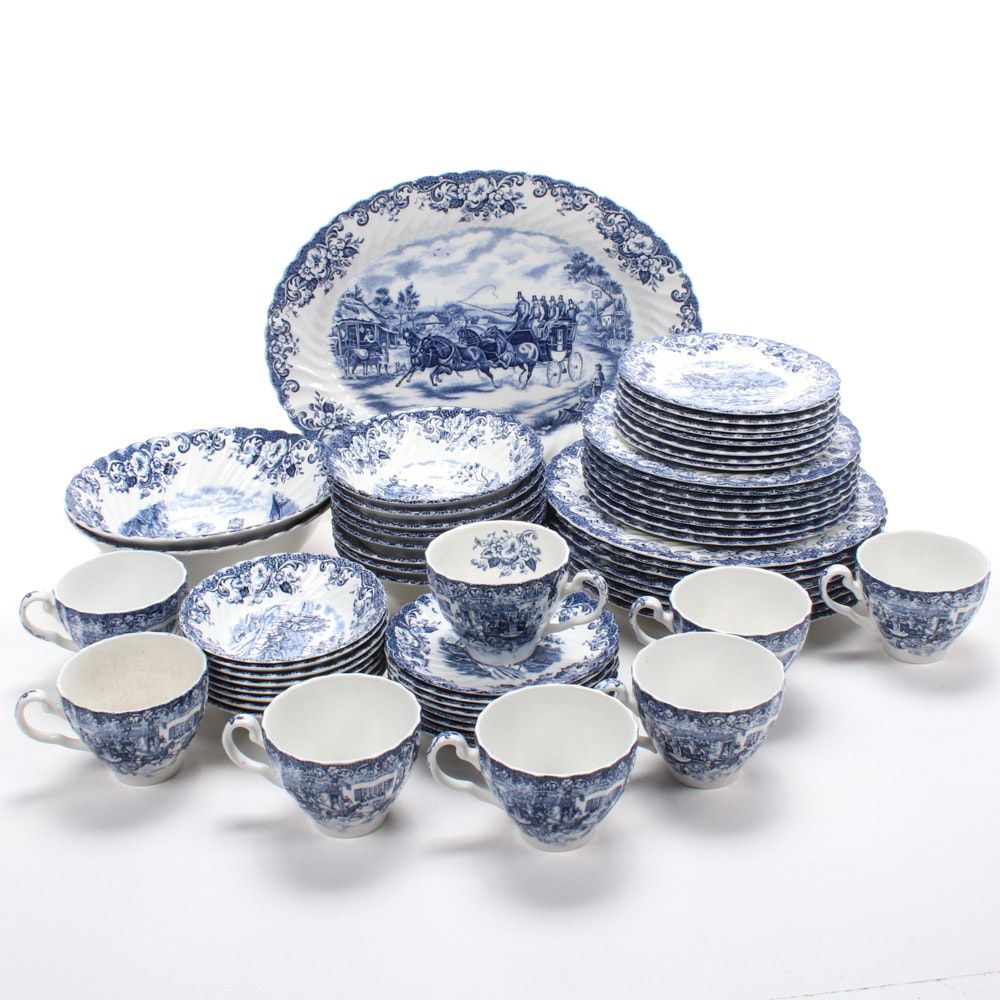 Johnson Brothers "Coaching Scenes" Ironstone Hunting Country Dinnerware