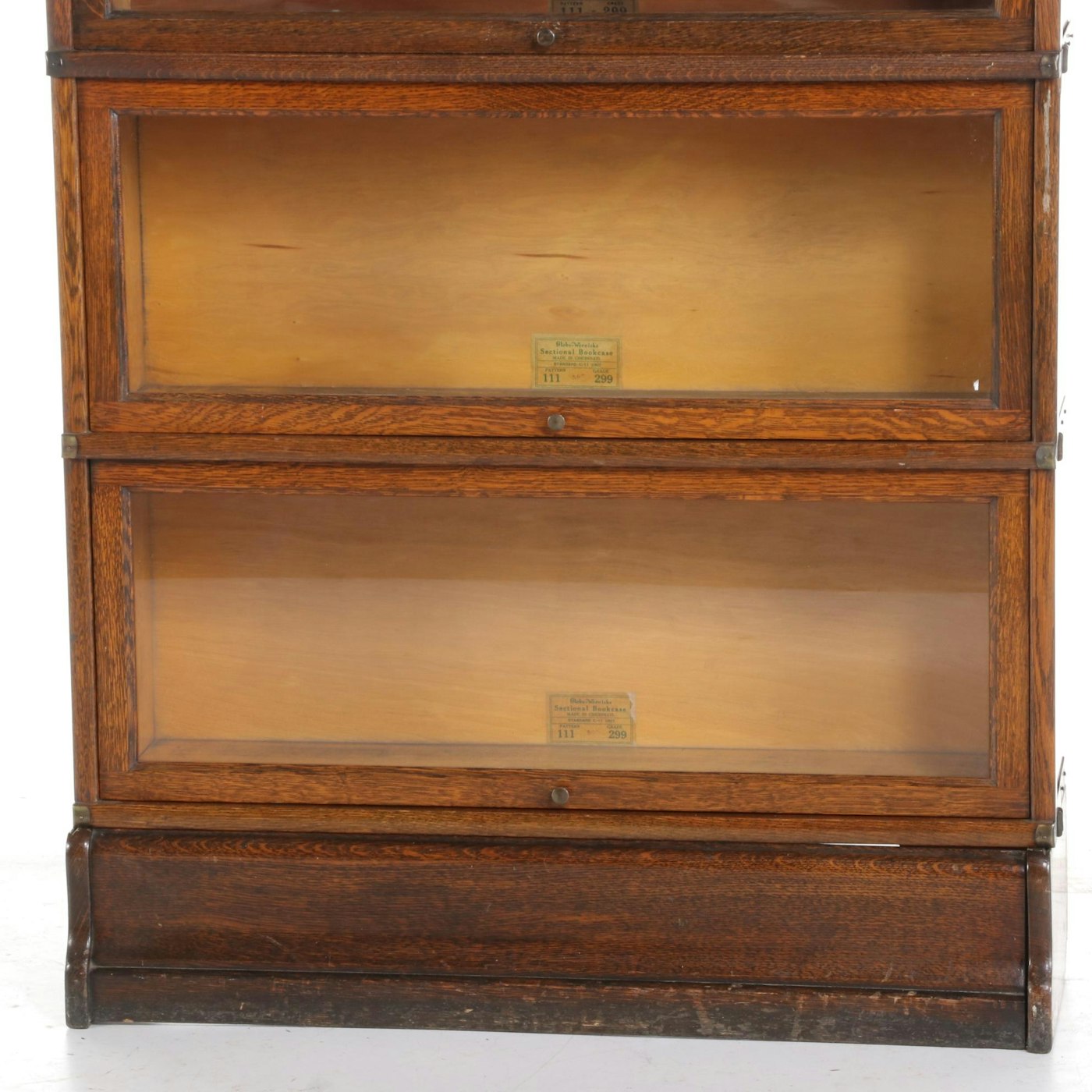 Globe-Wernicke Oak Barrister's Sectional Bookcase, Early ...