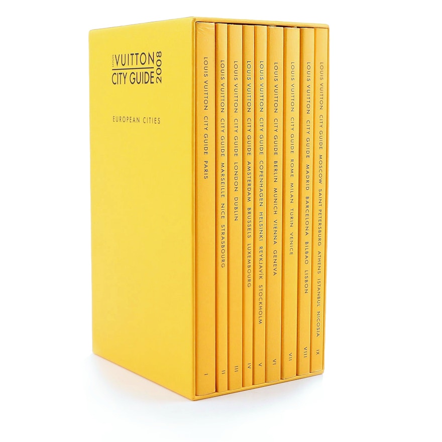 2008 Louis Vuitton City Guides: European Cities, Nine Volume Set with  Slipcase