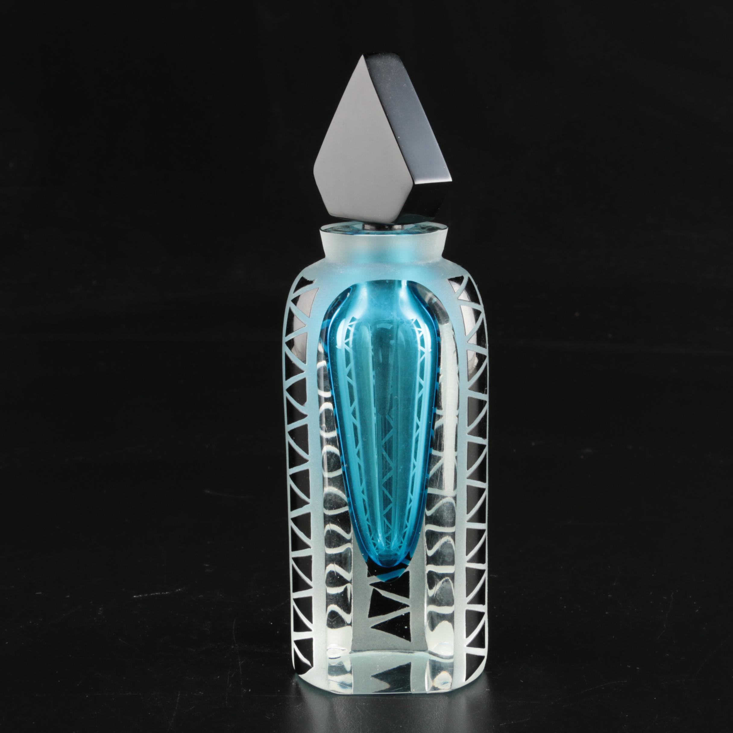 Steven Correia Art Glass Perfume Bottle with Other Perfume Bottle | EBTH