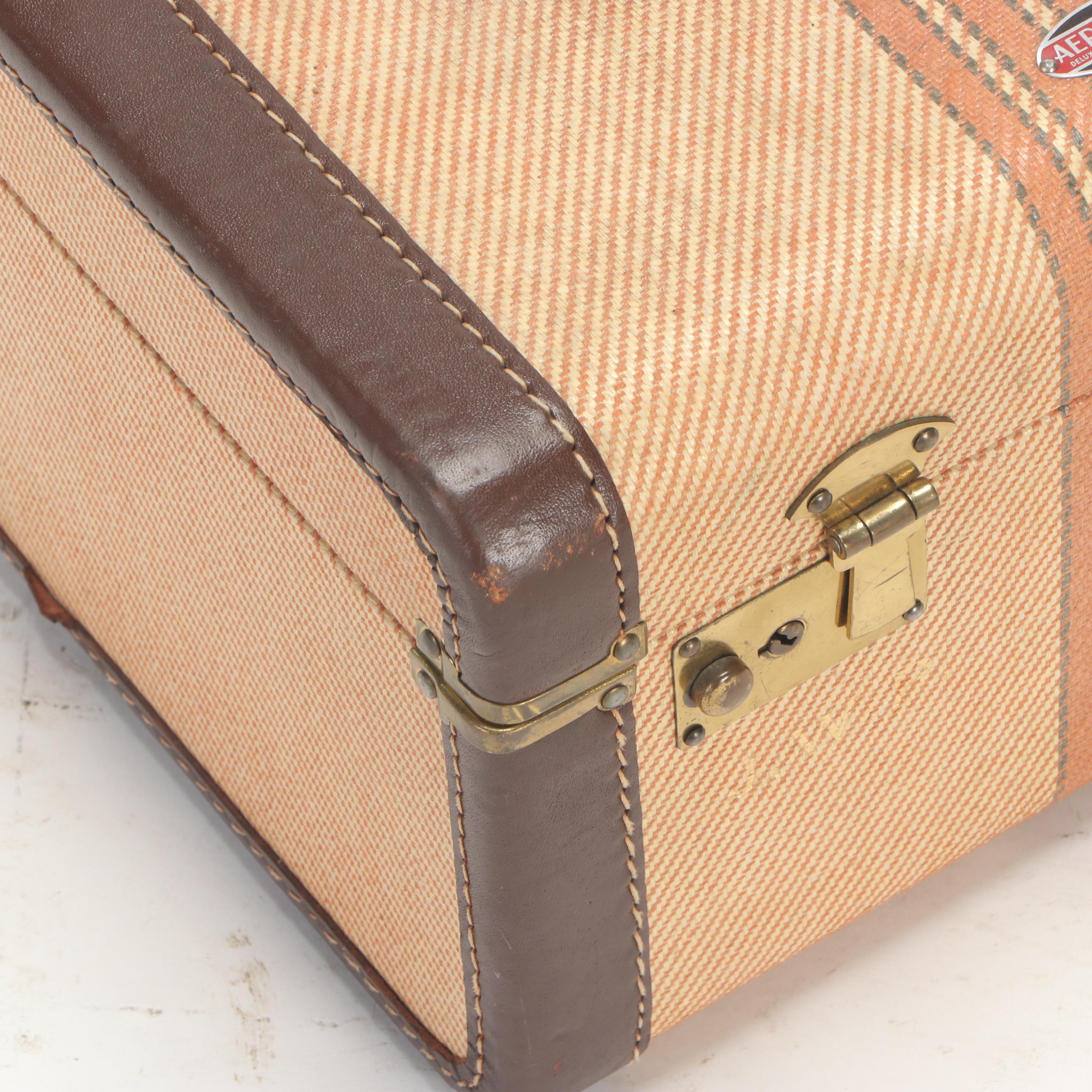 AeroPak ThreePiece Canvas Luggage Set, Vintage EBTH