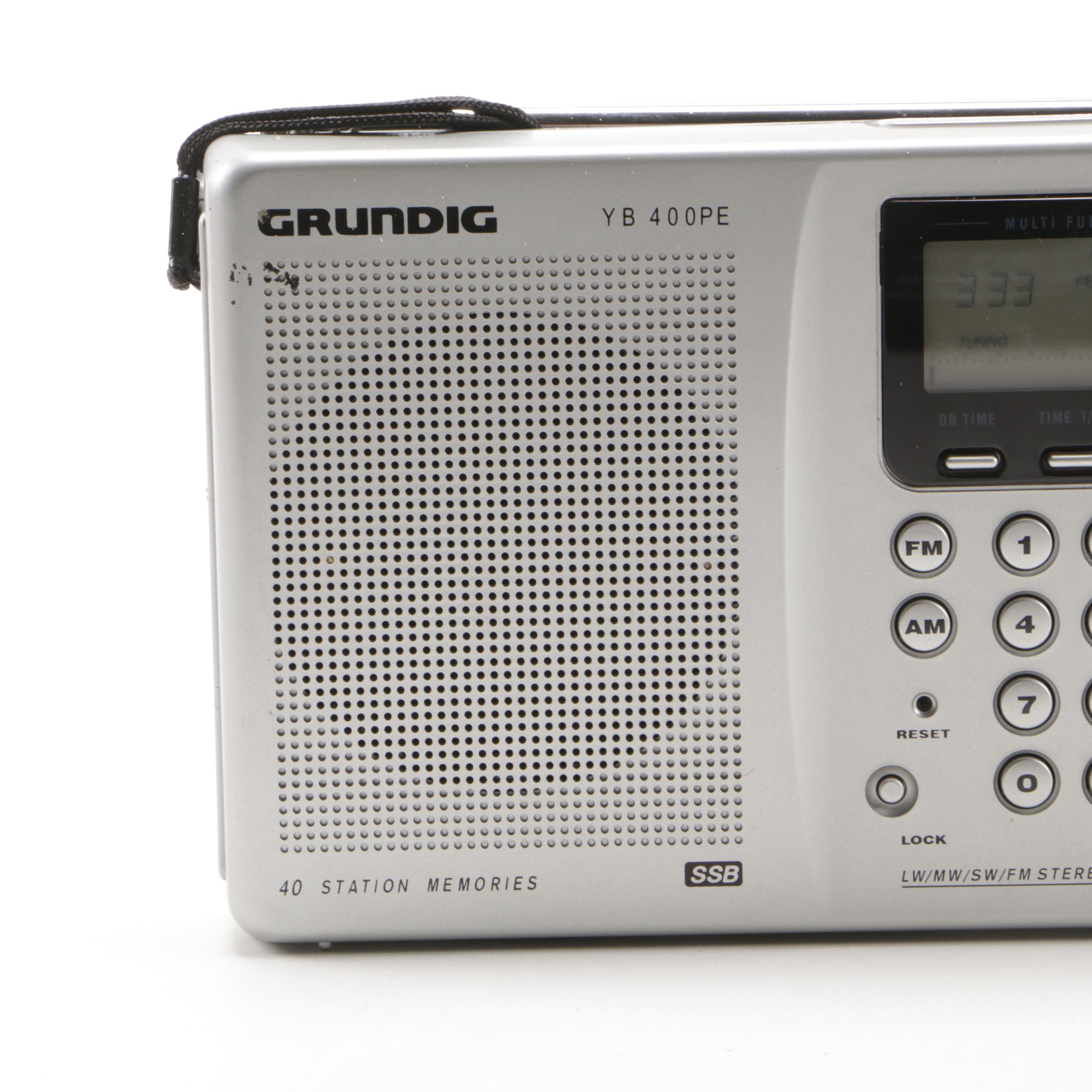 ETON Grundig YB400PE AM/FM Shortwave Radio with Storage Case EBTH