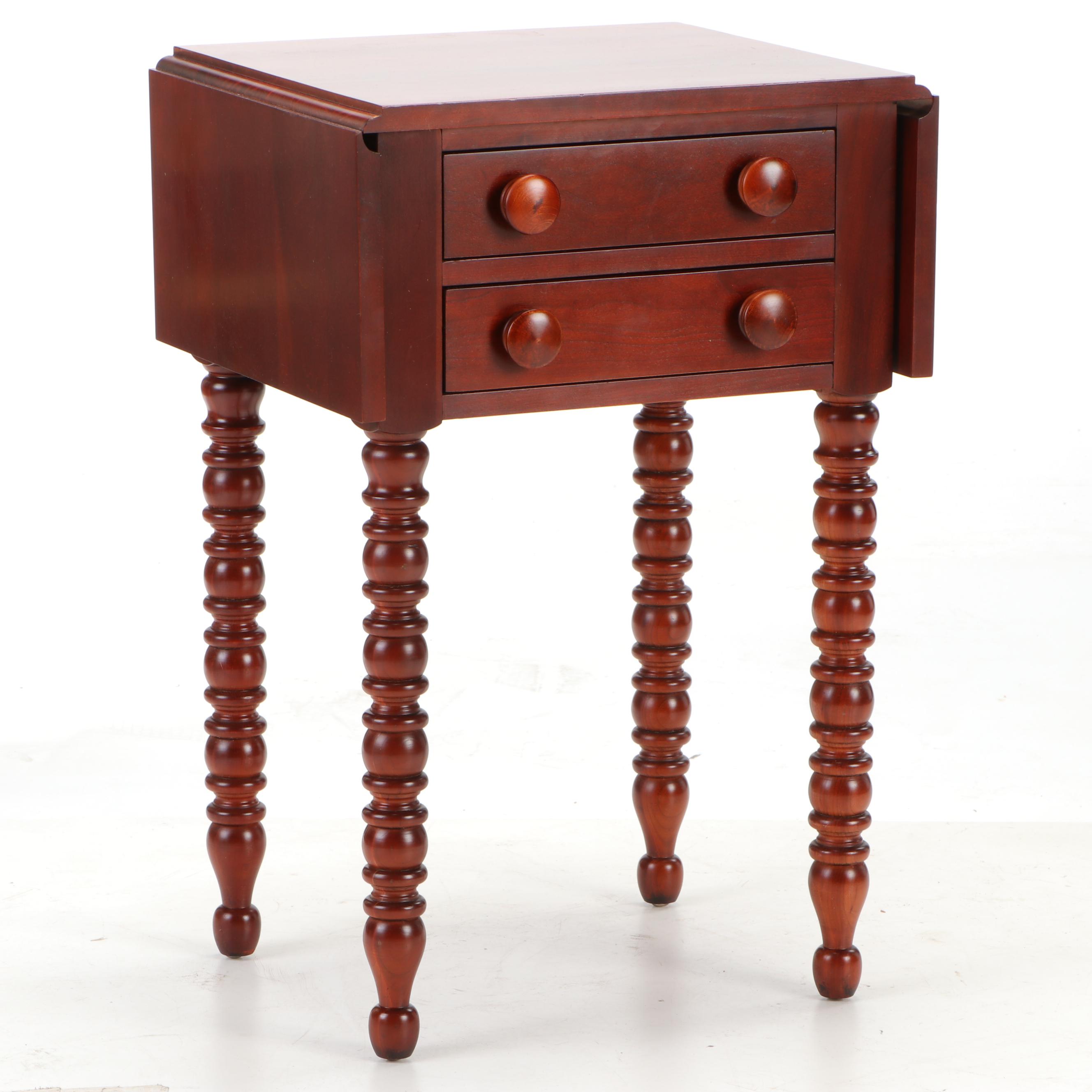 Pair of Davis Furniture Federal Style Cherry Nightstands, Mid20th