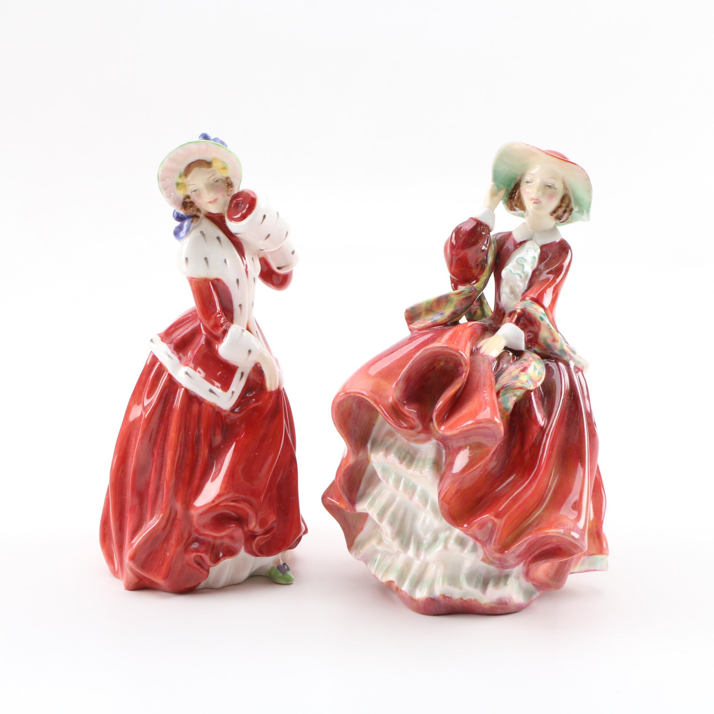 Royal Doulton Bone China Figurines Including "Sweet & Twenty" EBTH