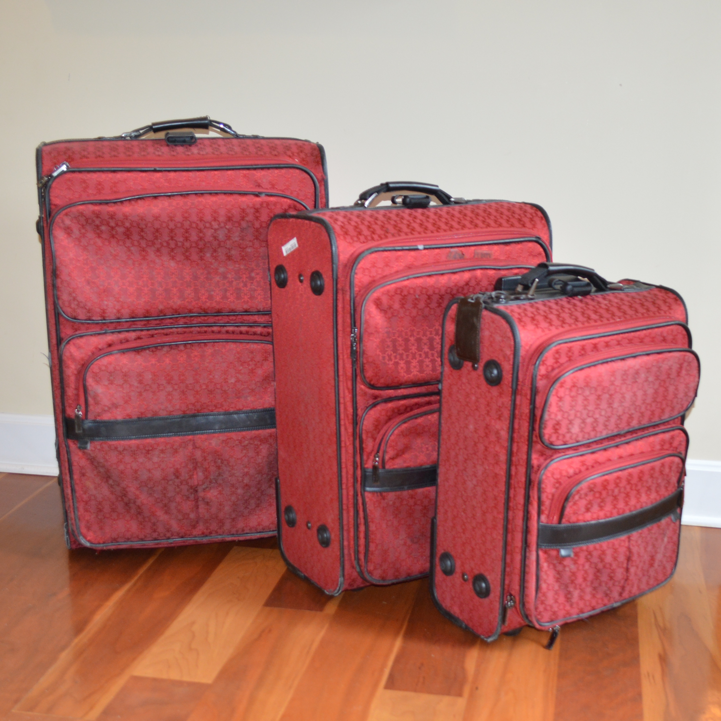 canvas luggage set