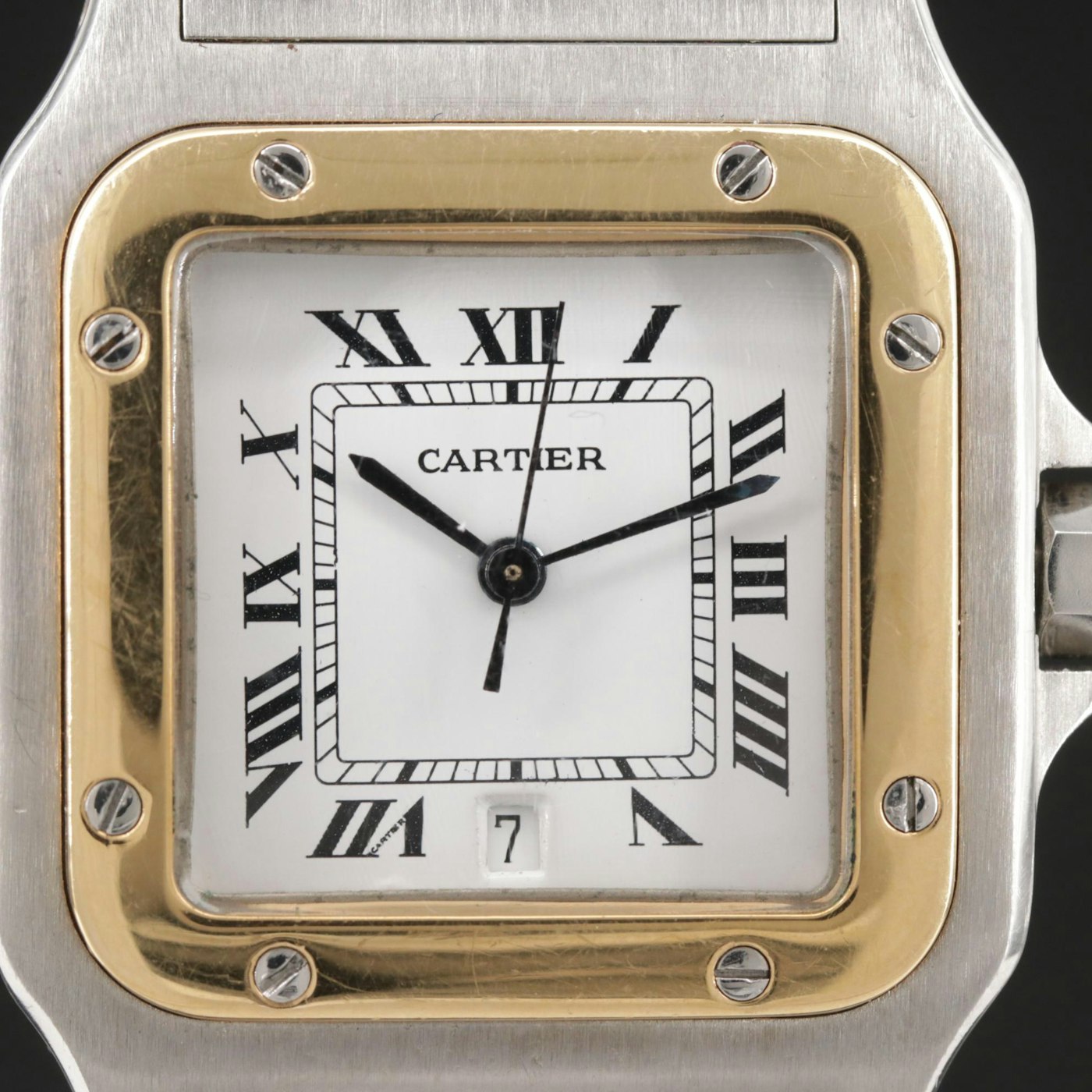 Cartier Santos 18K Gold and Stainless Steel Quartz Wristwatch | EBTH