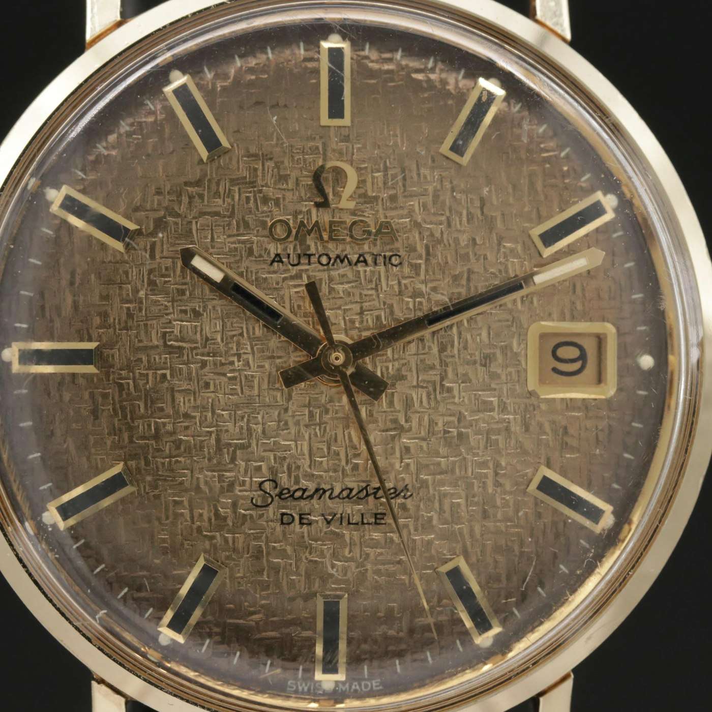 Omega Seamaster DeVille 14K Gold Automatic Wristwatch ...