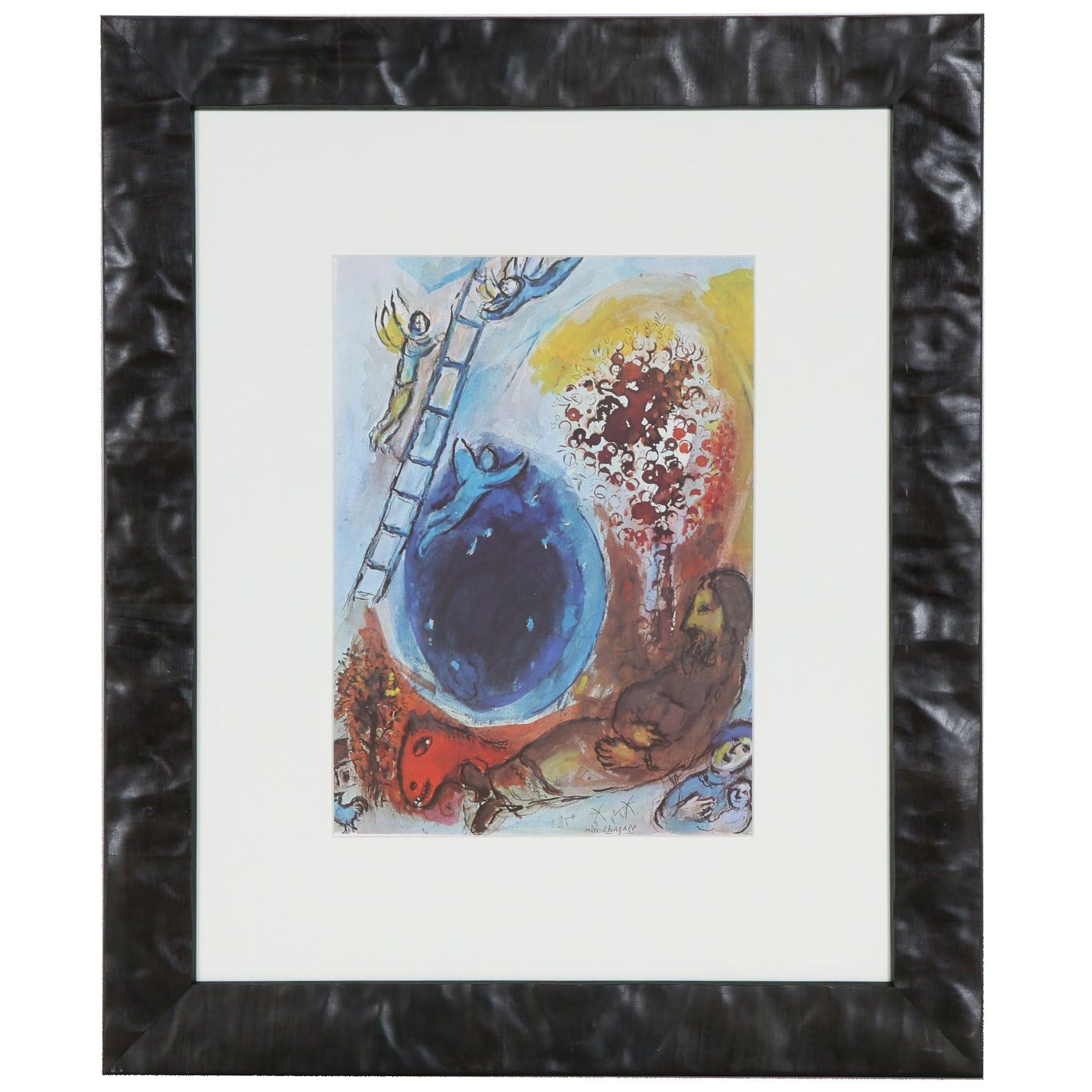 Marc Chagall Offset Lithograph L Echelle De Jacob From Derriere