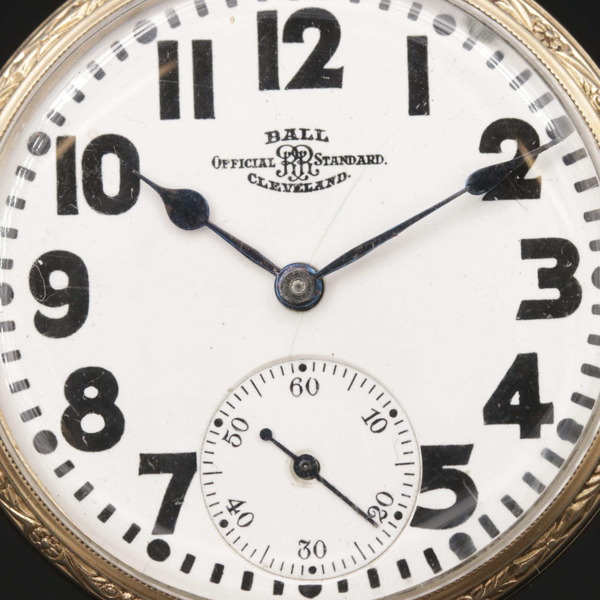 Ball Official Standard Cleveland Open Face Pocket Watch EBTH