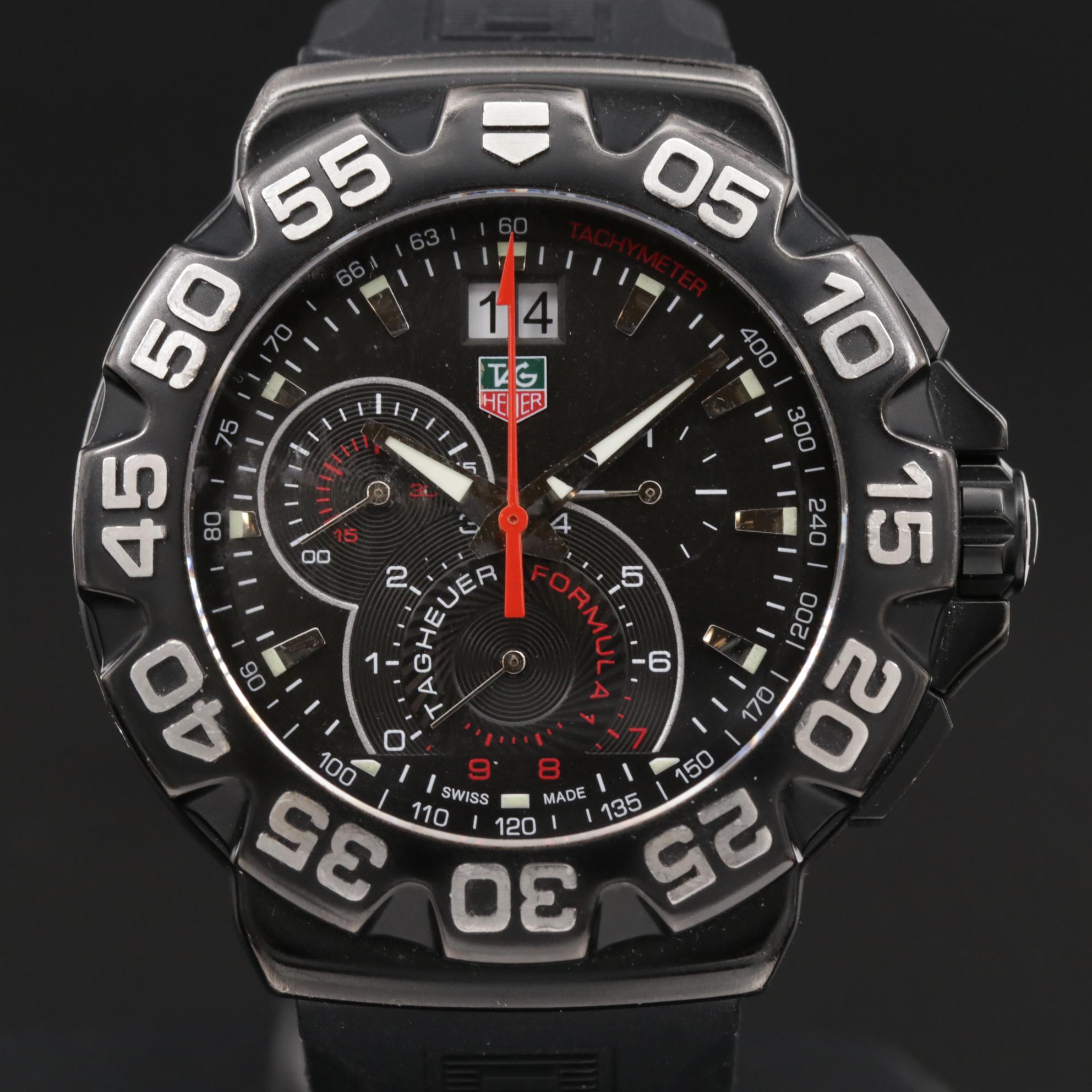 TAG Heuer Formula 1 Grande Date Stainless Steel Chronograph Quartz ...