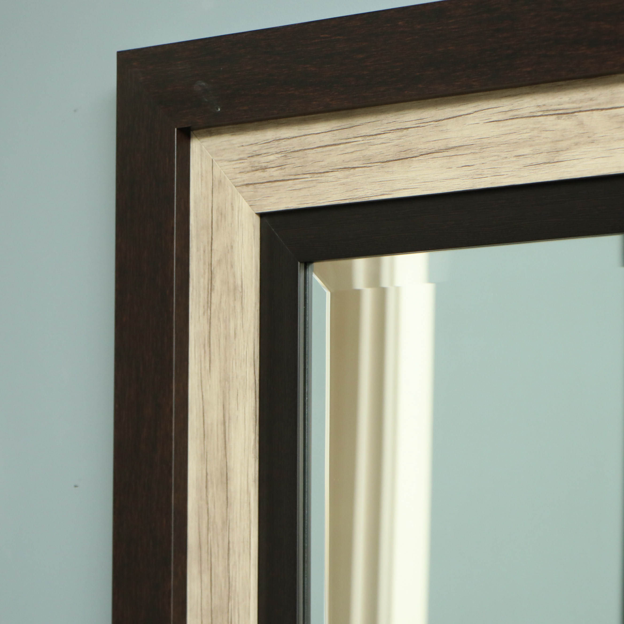 Transitional Style Wood Framed FullLength Mirror in Espresso EBTH