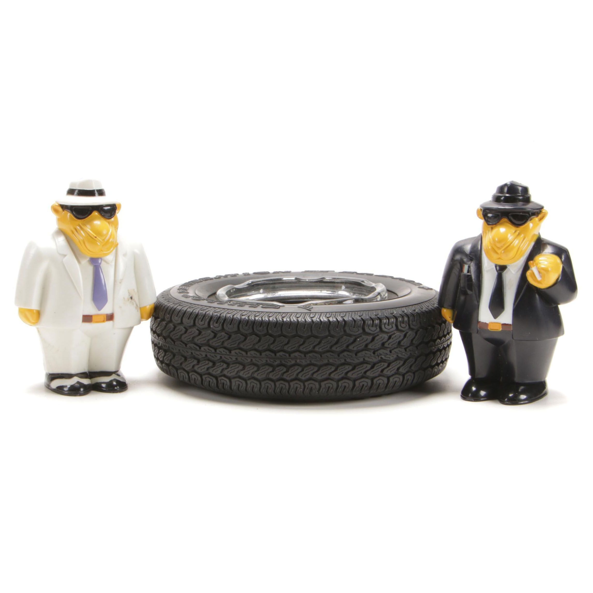 Joe Camel Salt and Pepper Shakers with Dunlop Tire Ashtray ...