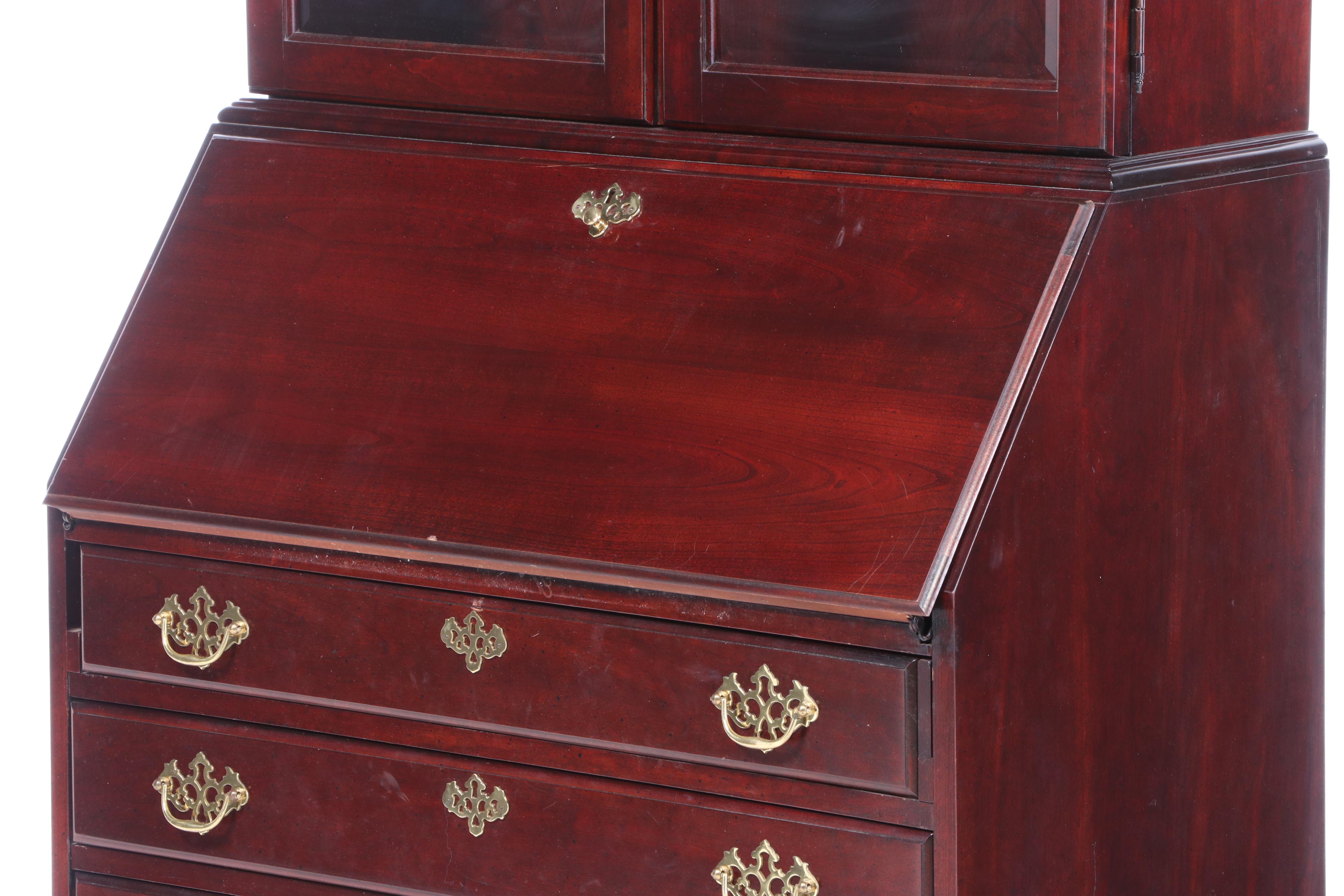 Jasper Co. Federal Style Mahogany Secretary Bookcase EBTH