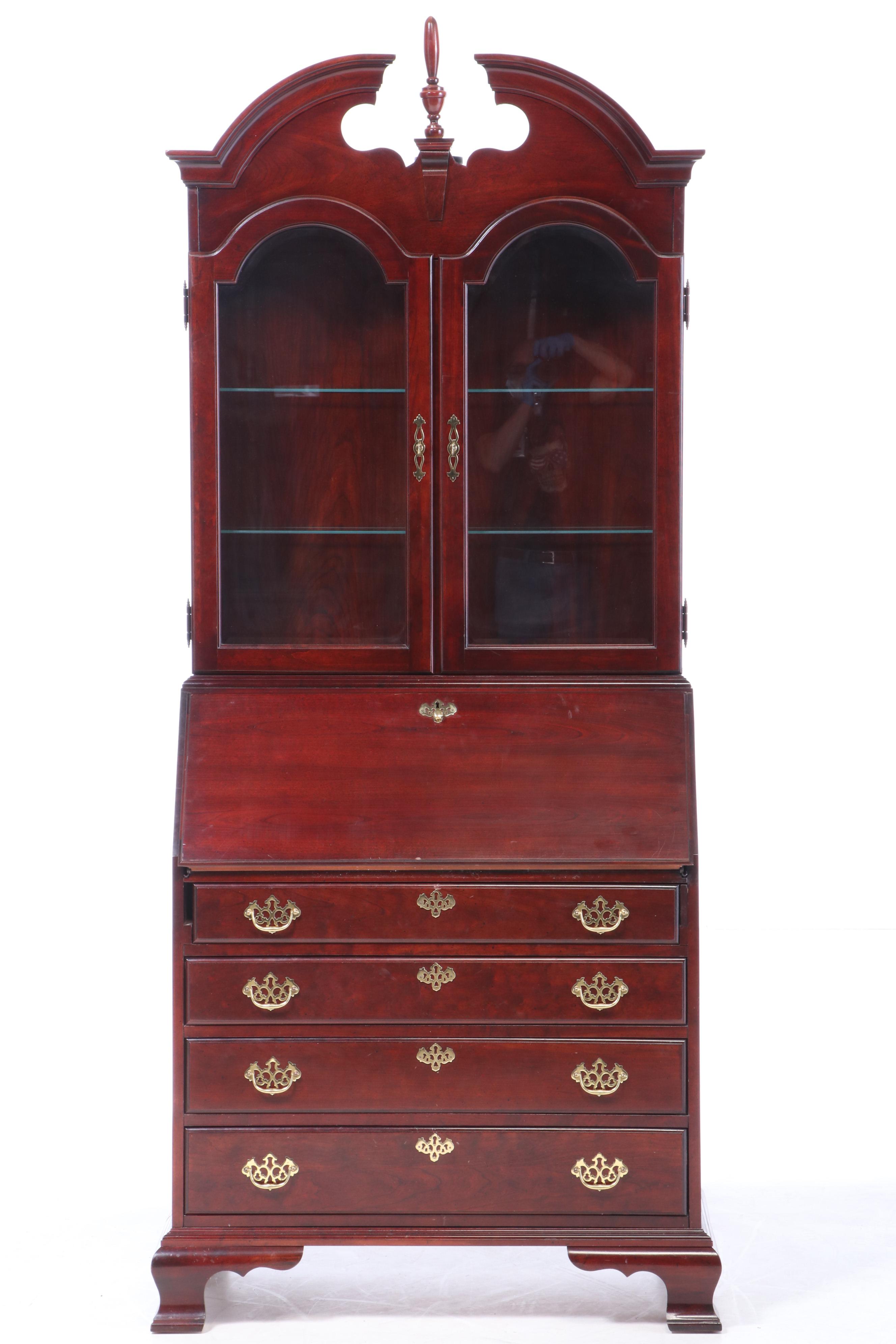 Jasper Co. Federal Style Mahogany Secretary Bookcase EBTH