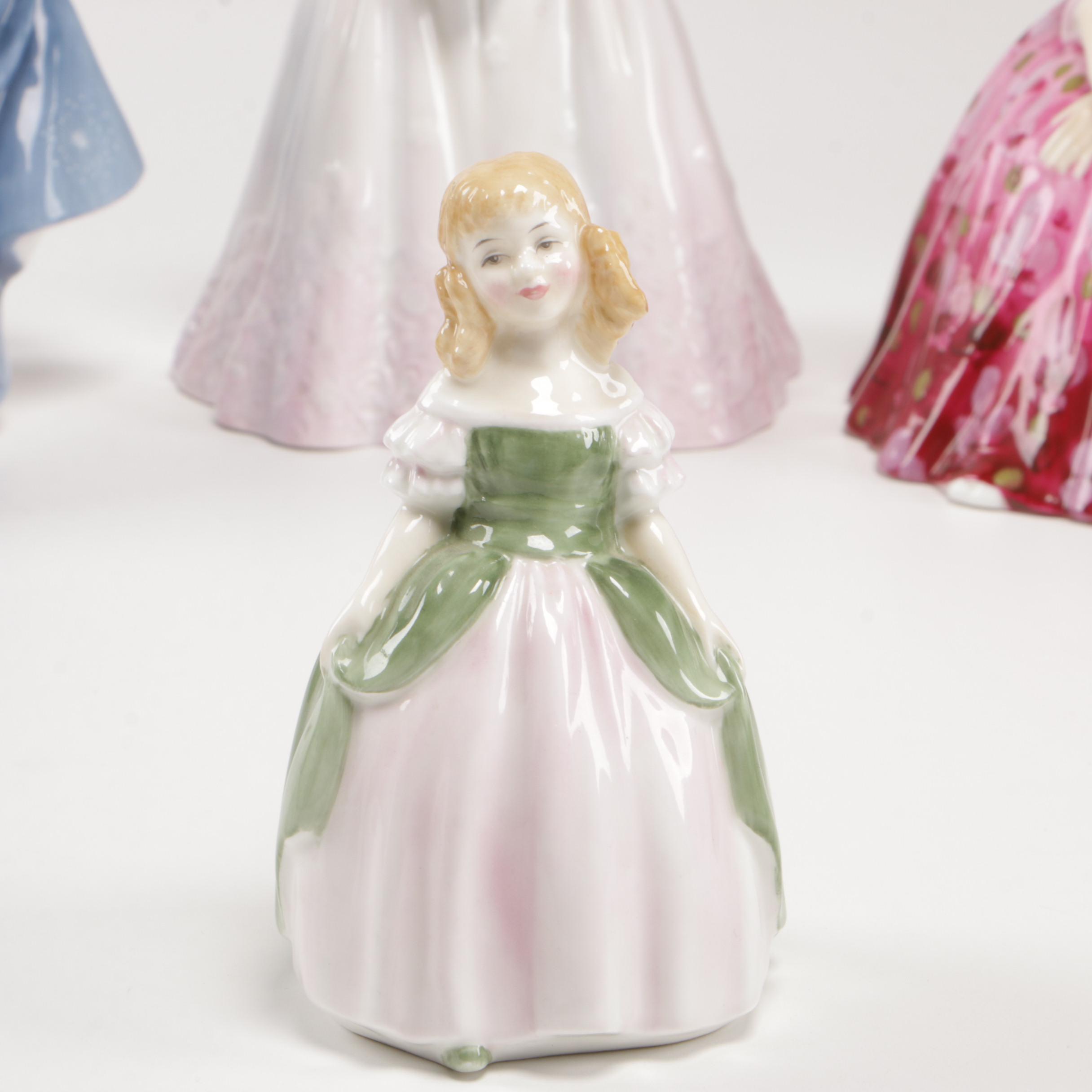 Royal Doulton China Figurines Including "Victoria" and "Fragrance" EBTH