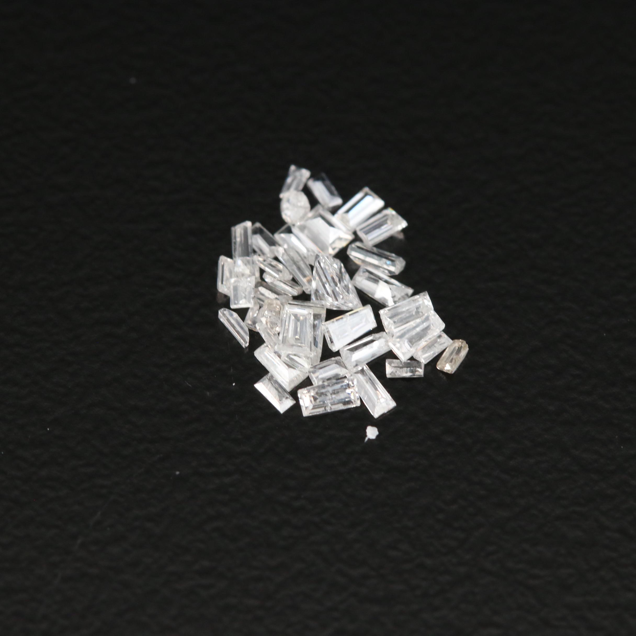 Loose 0.49 CTW Baguette Cut Diamonds EBTH