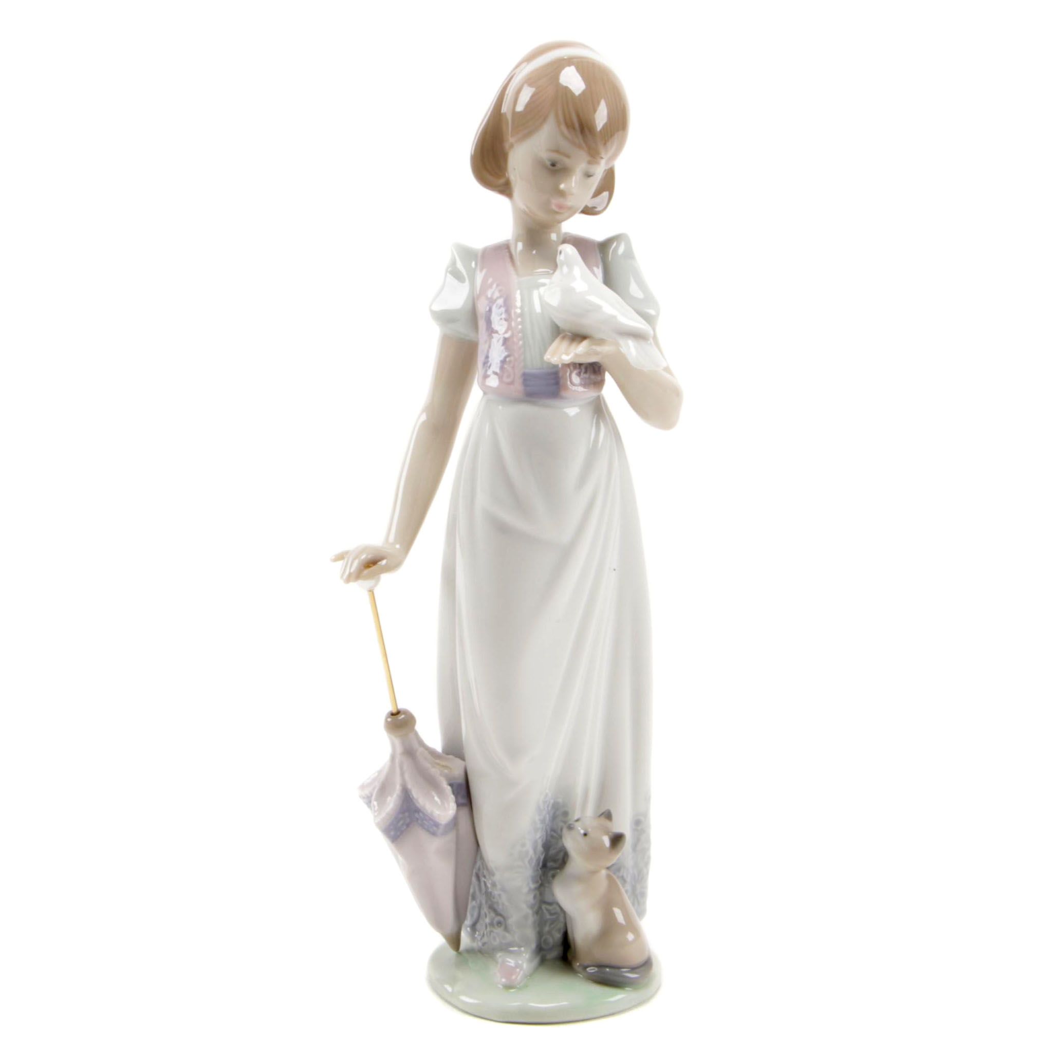 Lladró Collectors' Society "Summer Stroll" Porcelain Figurine, 1991 EBTH