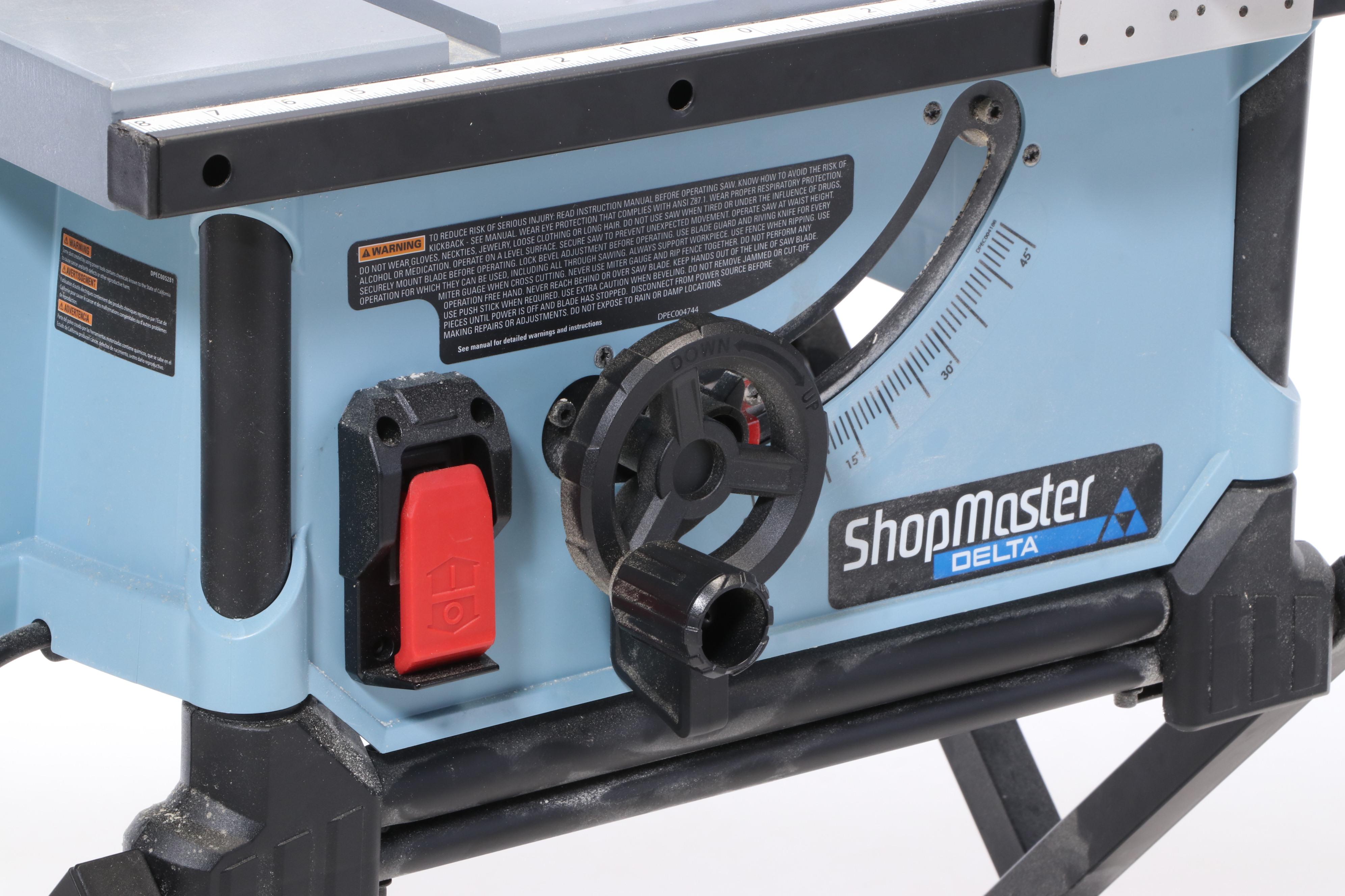 Delta Shopmaster Power Saw Model S36295 with Cast Aluminum Table EBTH