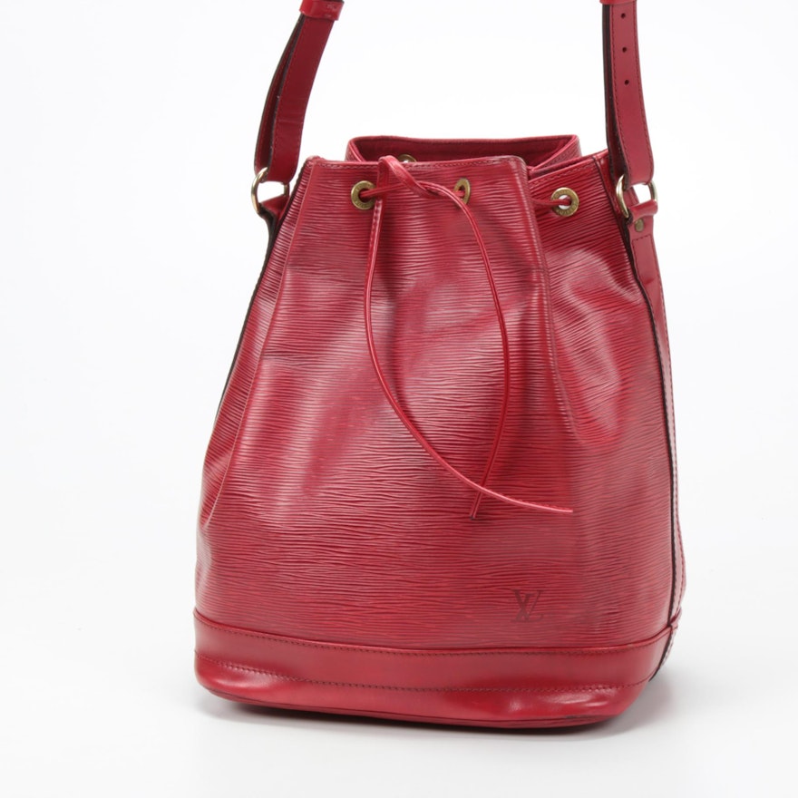 Louis Vuitton Noé Drawstring Bag in Red Epi Leather | EBTH