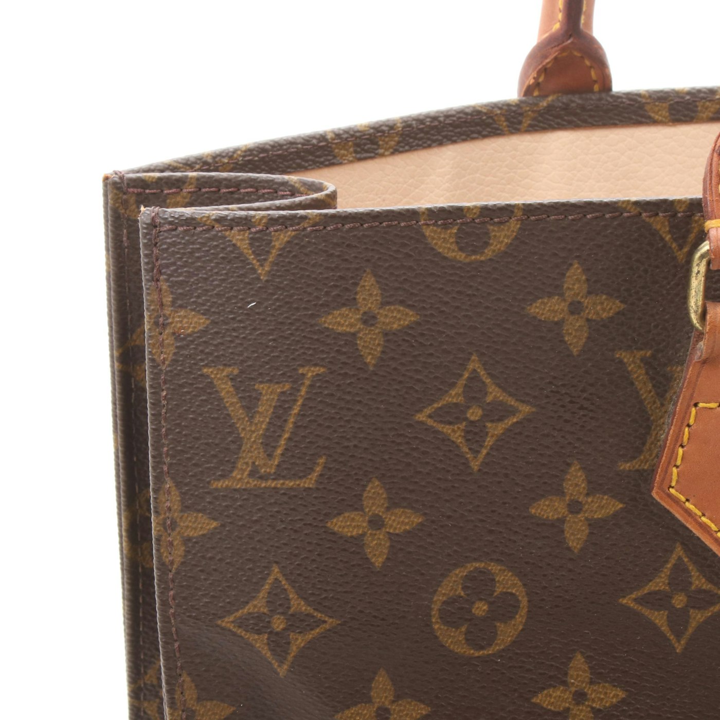 Louis Vuitton Malletier Sac Plat in Monogram Canvas with Vachetta Leather | EBTH