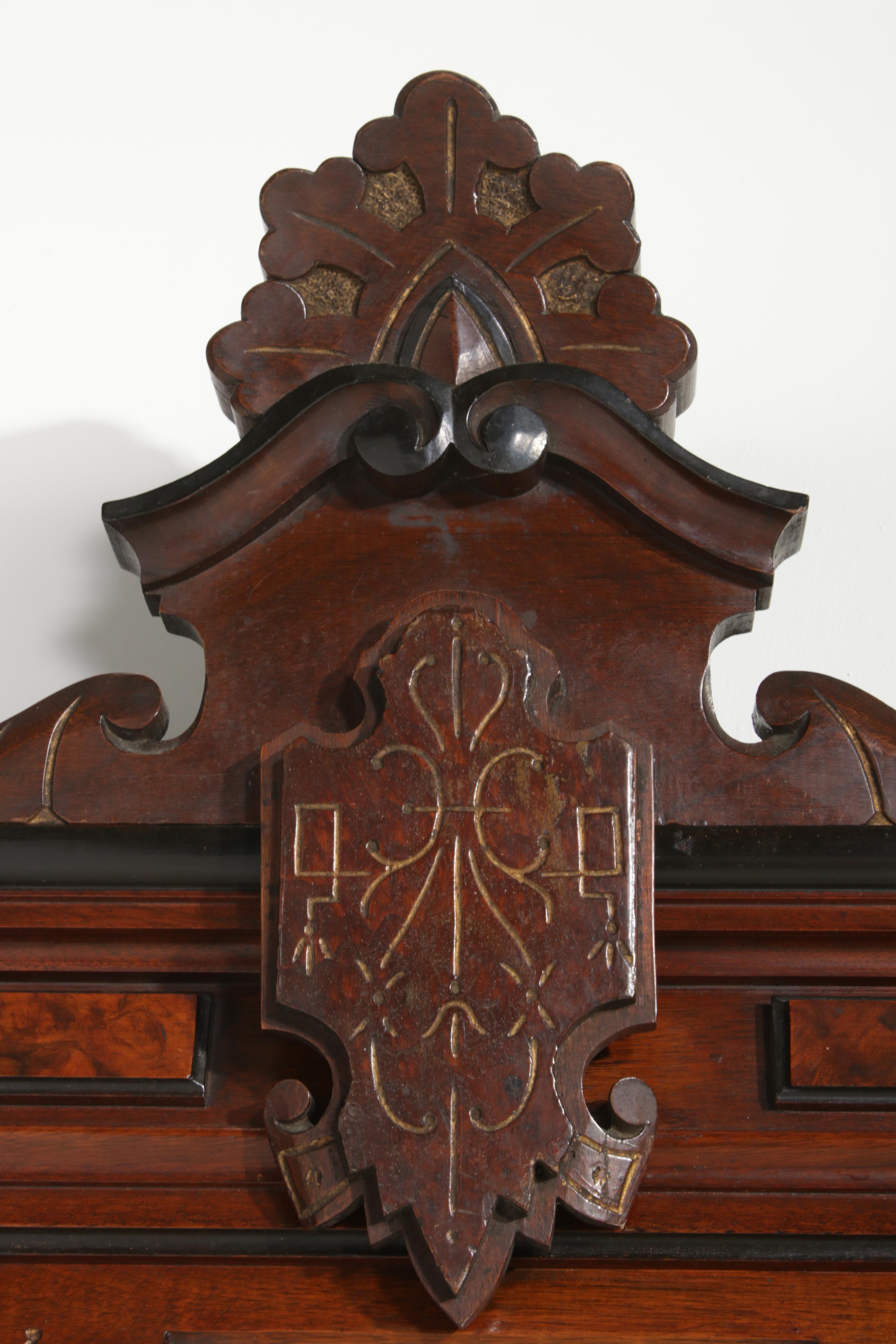 Late Victorian Eastlake Style Pier Mirror, Late 19th Century EBTH