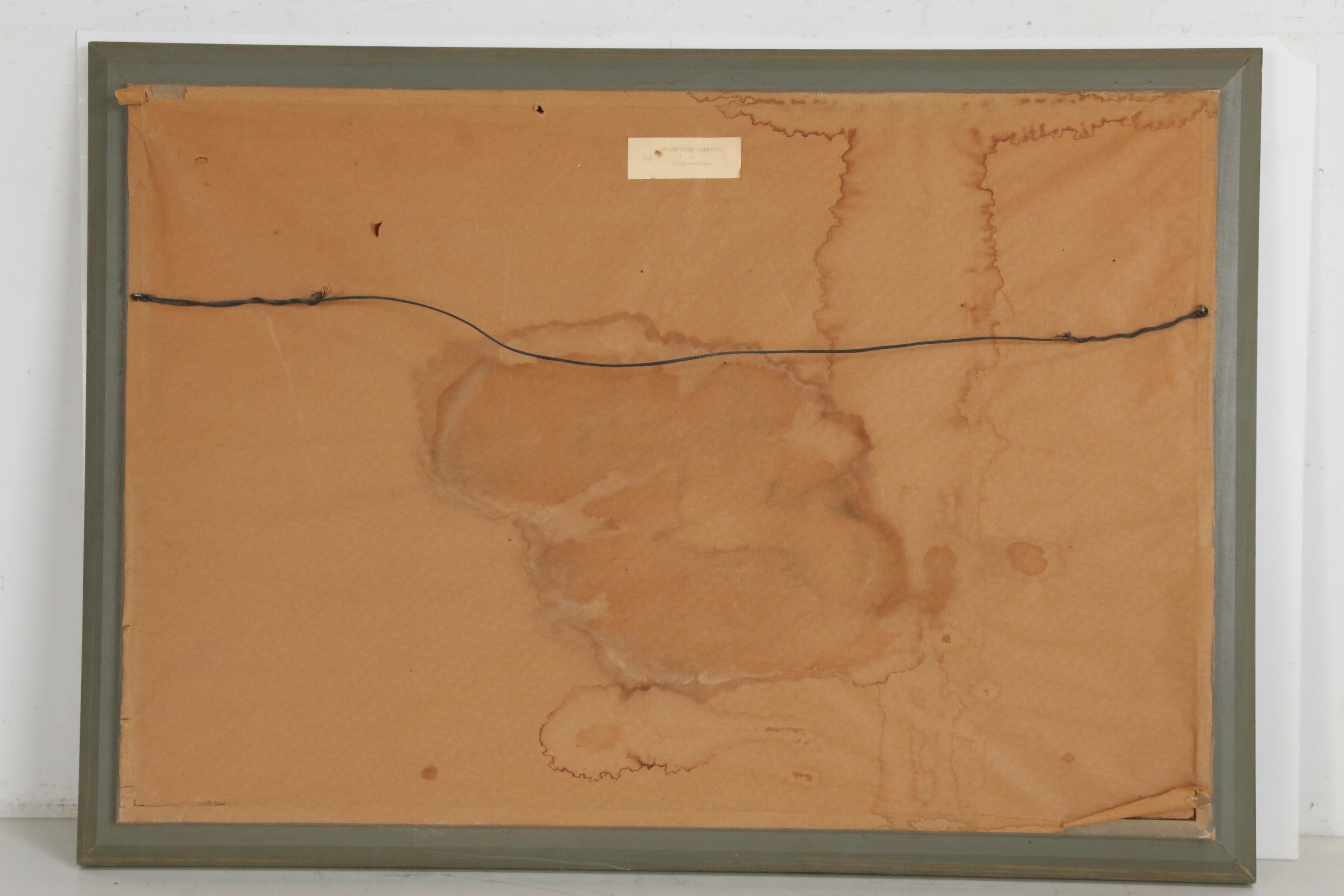 Offset Lithograph After David Shepherd "Storm Over Amboseli" EBTH