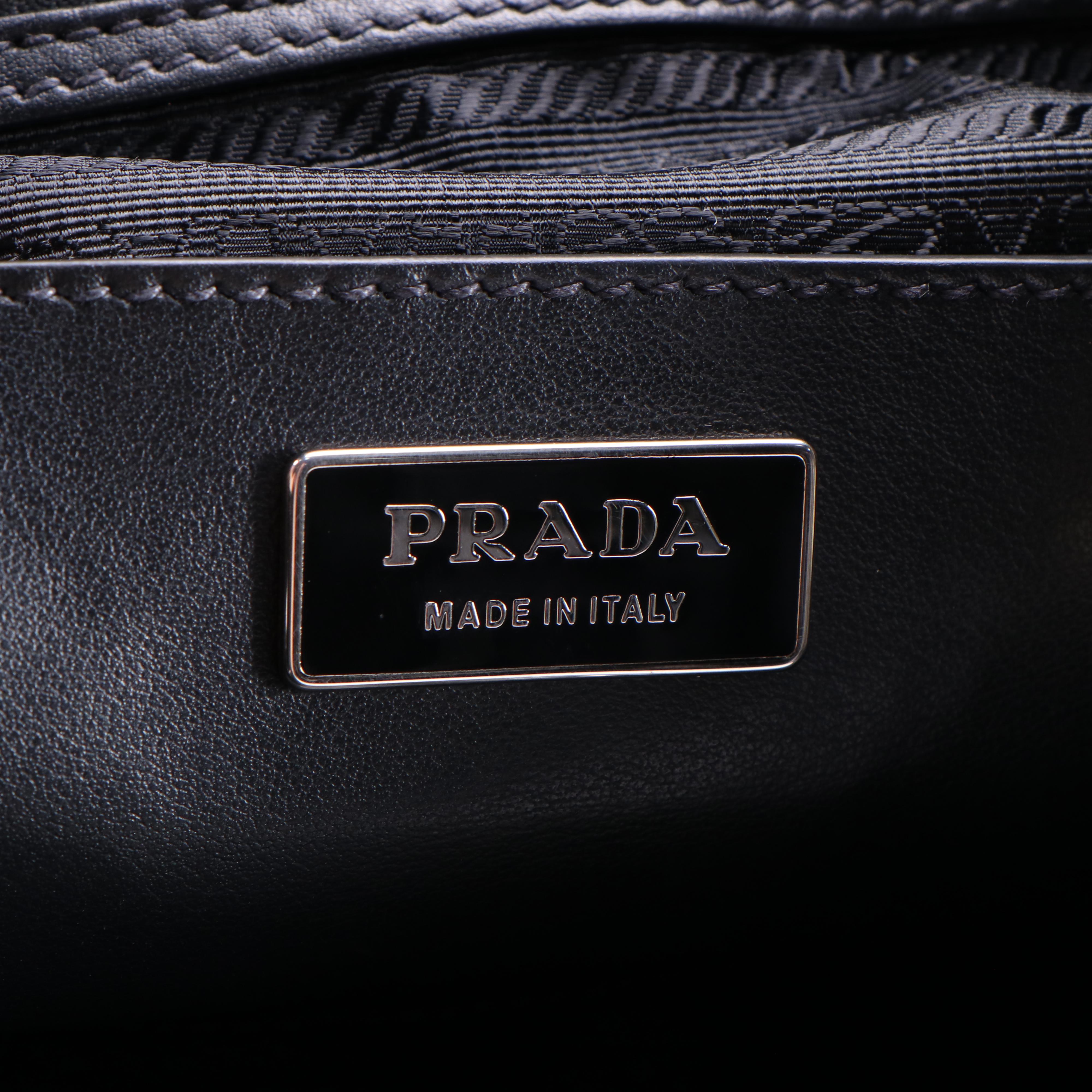 Prada Python and Black Leather Double Pocket Medium Backpack | EBTH