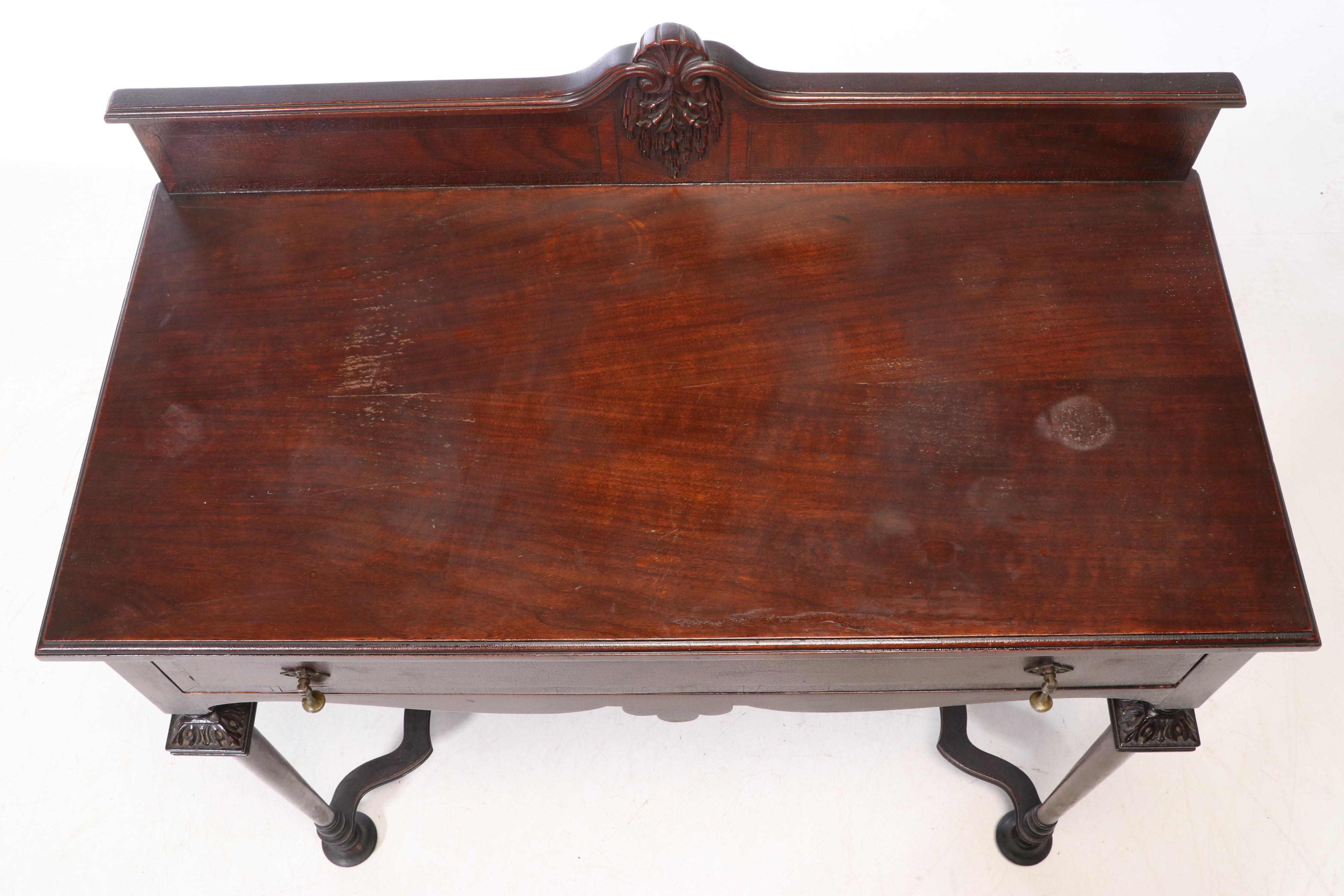 Jacobean Style Walnut Buffet Table, Early 20th Century EBTH